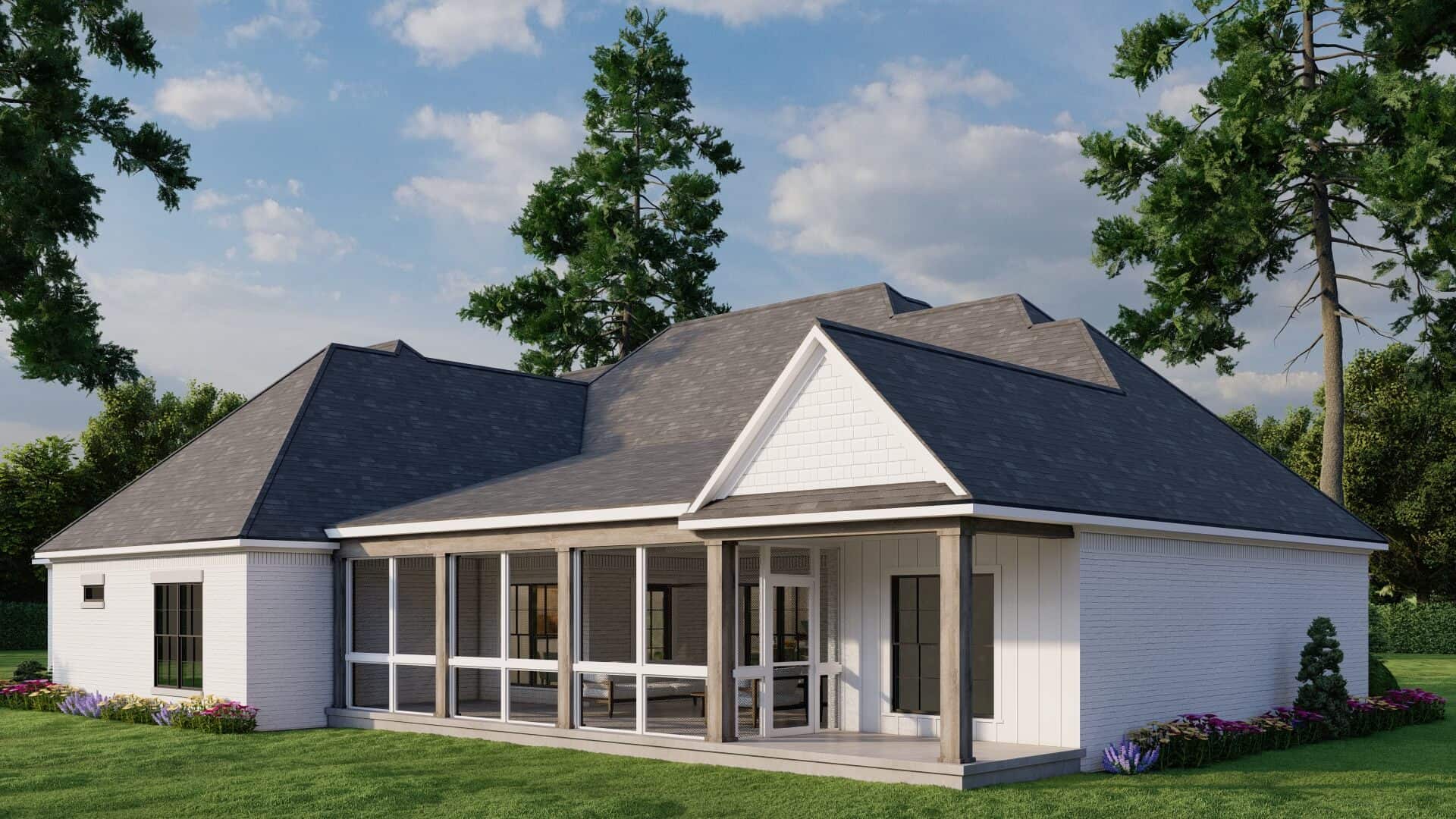 Rear View of this 3-Bedroom,2330 Sq Ft Plan -193-1364