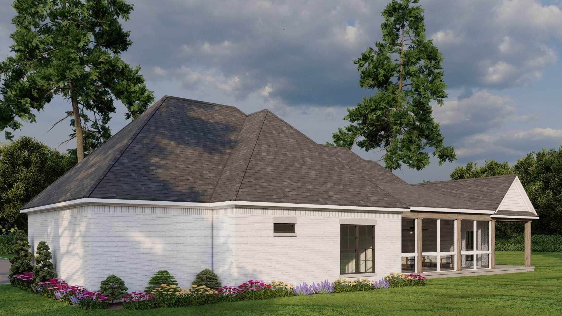 Rear View of this 3-Bedroom,2330 Sq Ft Plan -193-1364