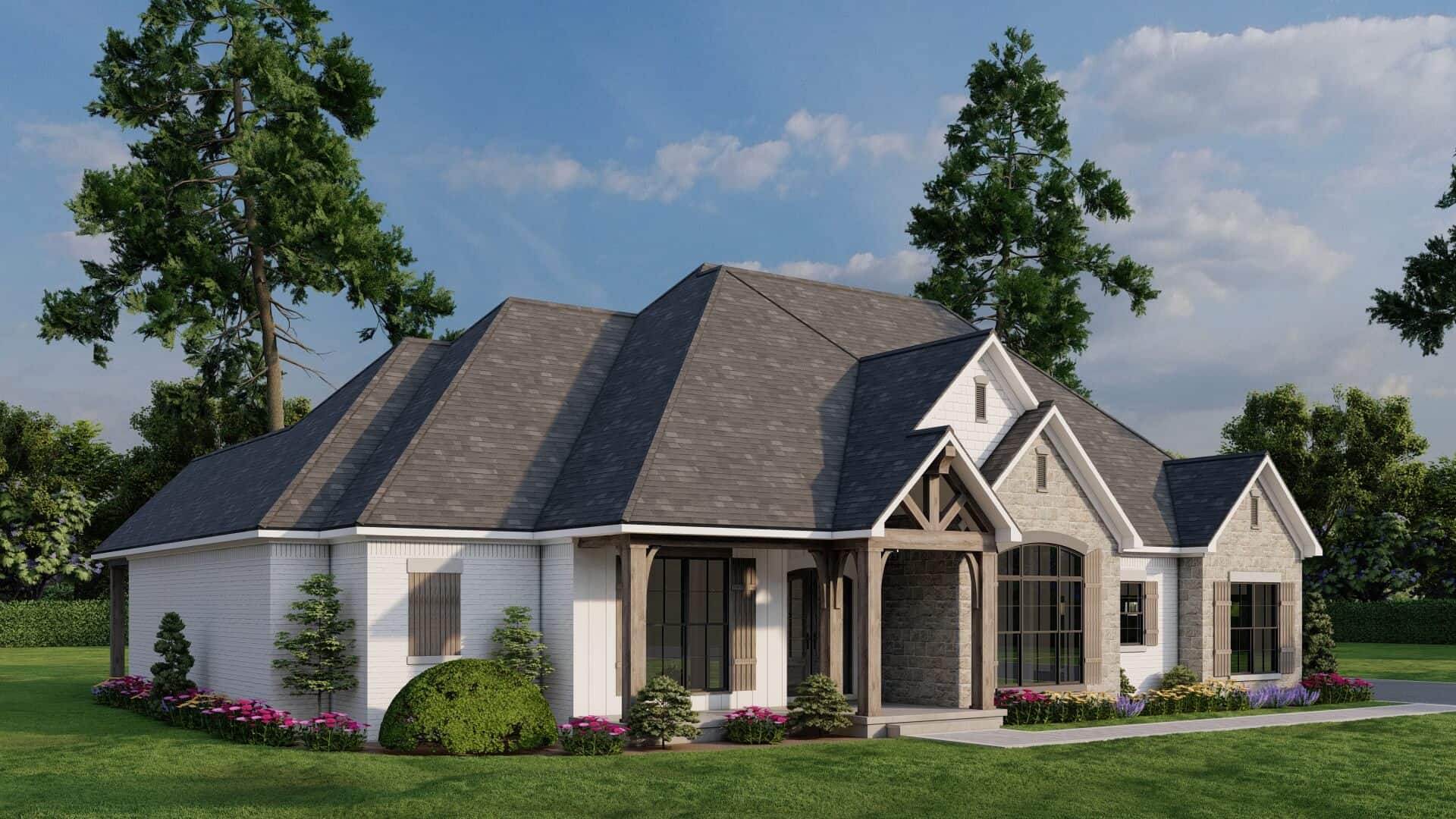Left Side View of this 3-Bedroom,2330 Sq Ft Plan -193-1364
