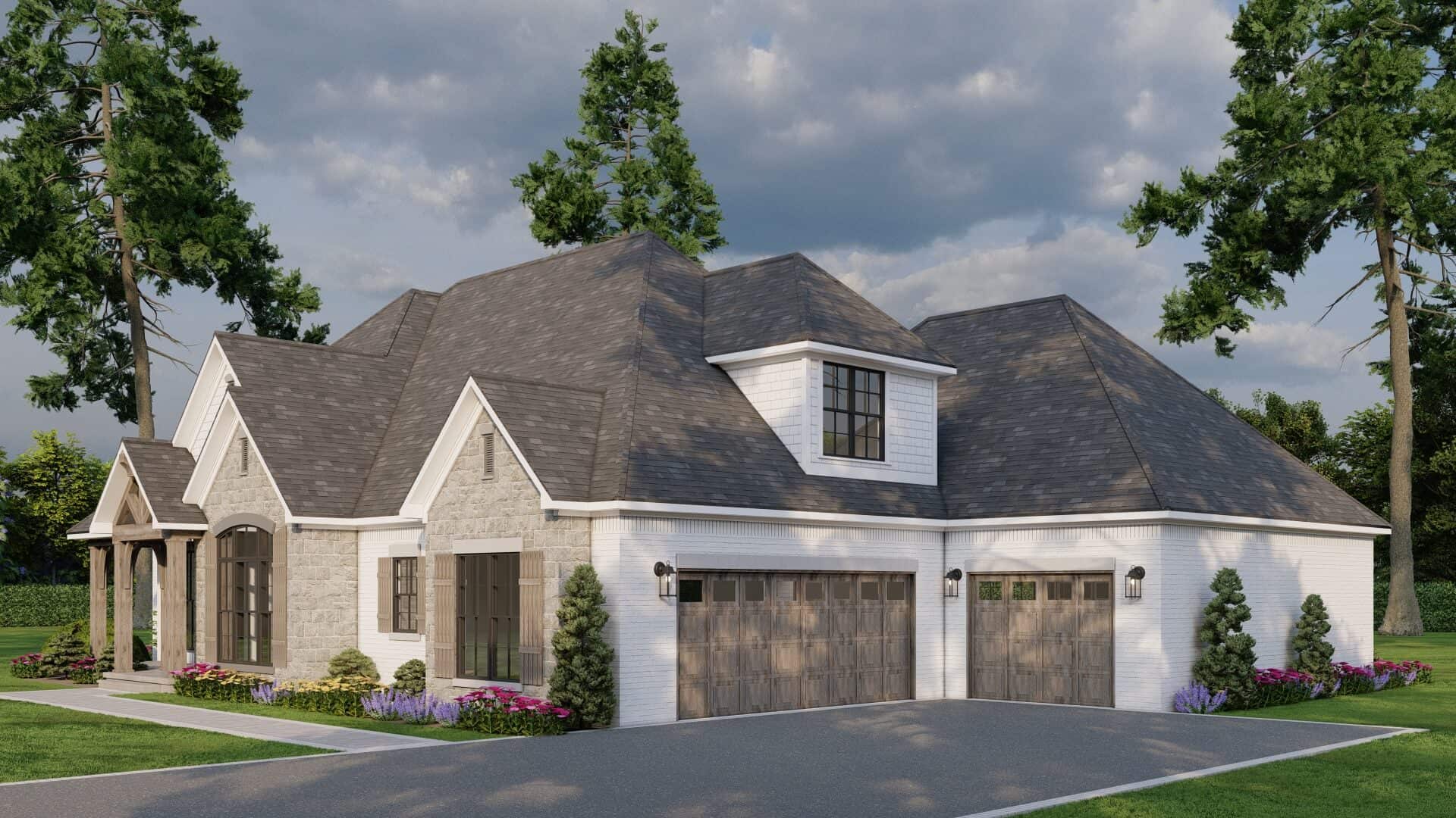 Right Side View of this 3-Bedroom,2330 Sq Ft Plan -193-1364