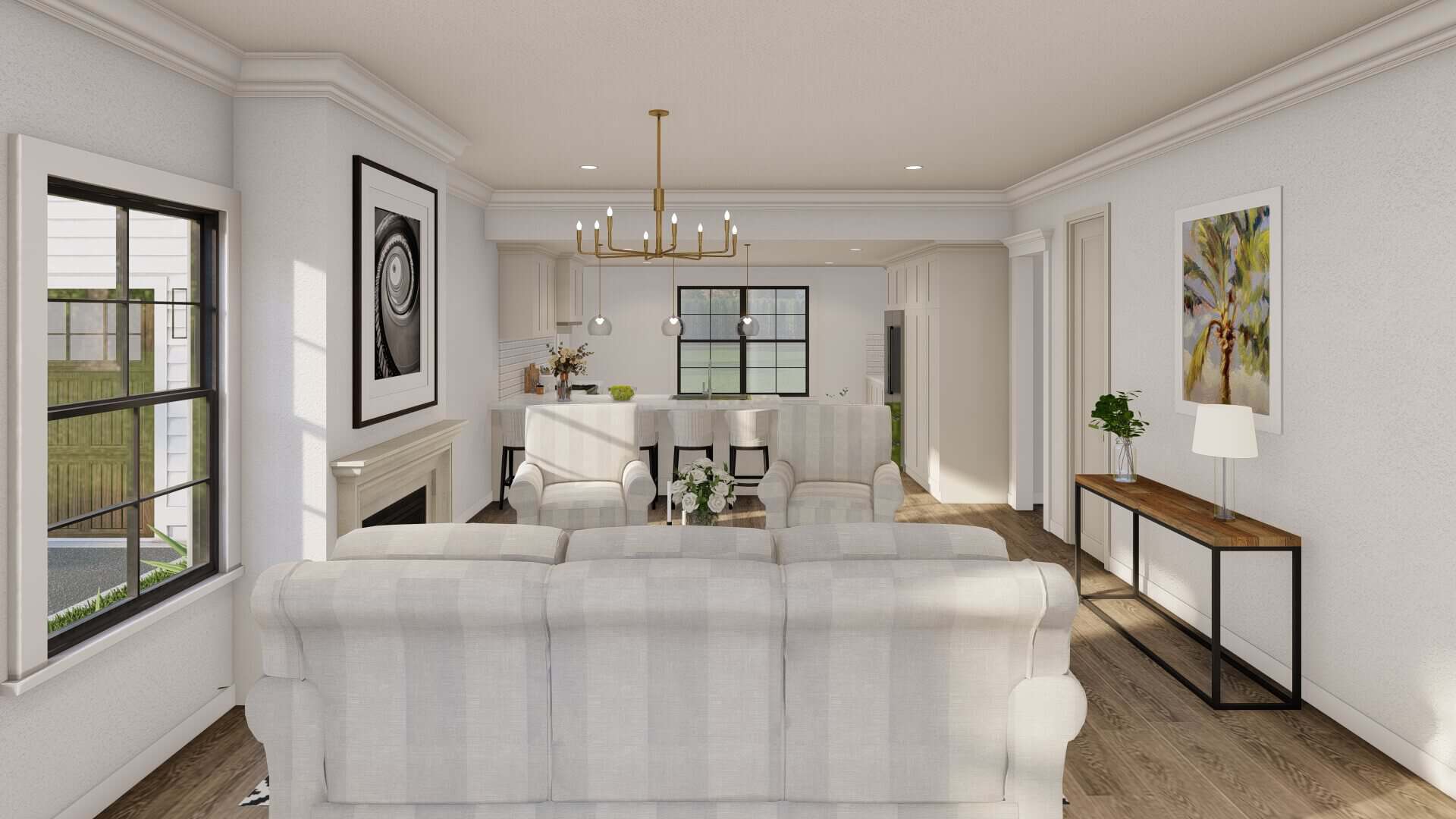 Great Room of this 3-Bedroom,1363 Sq Ft Plan -193-1365