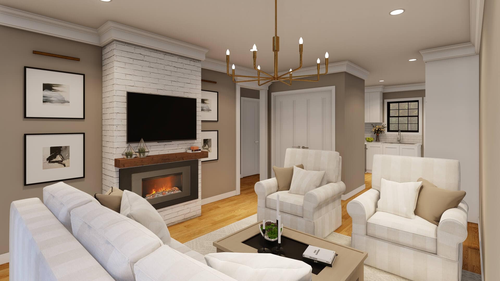 Great Room of this 8-Bedroom,2940 Sq Ft Plan -193-1366