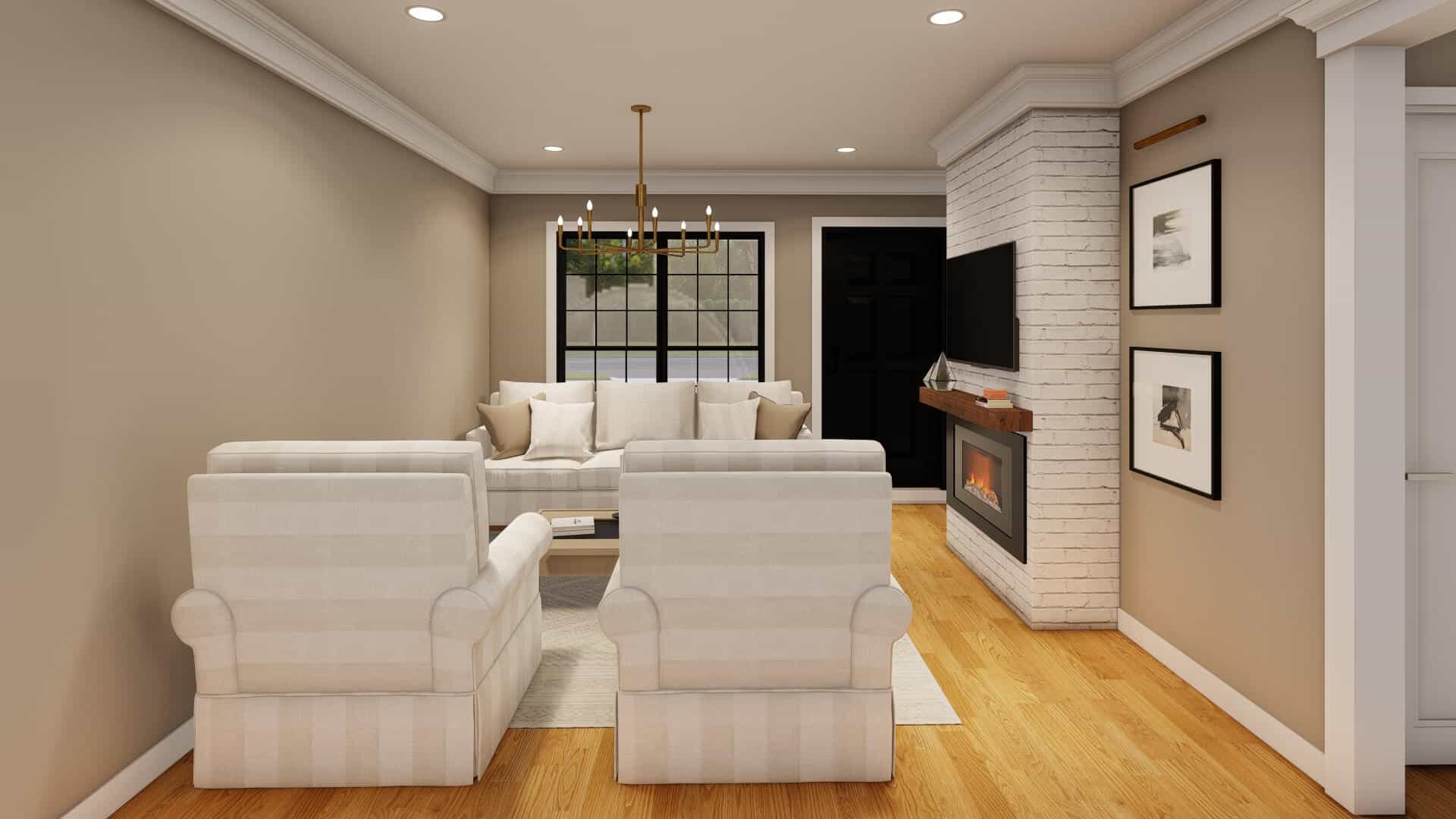 Great Room of this 8-Bedroom,2940 Sq Ft Plan -193-1366