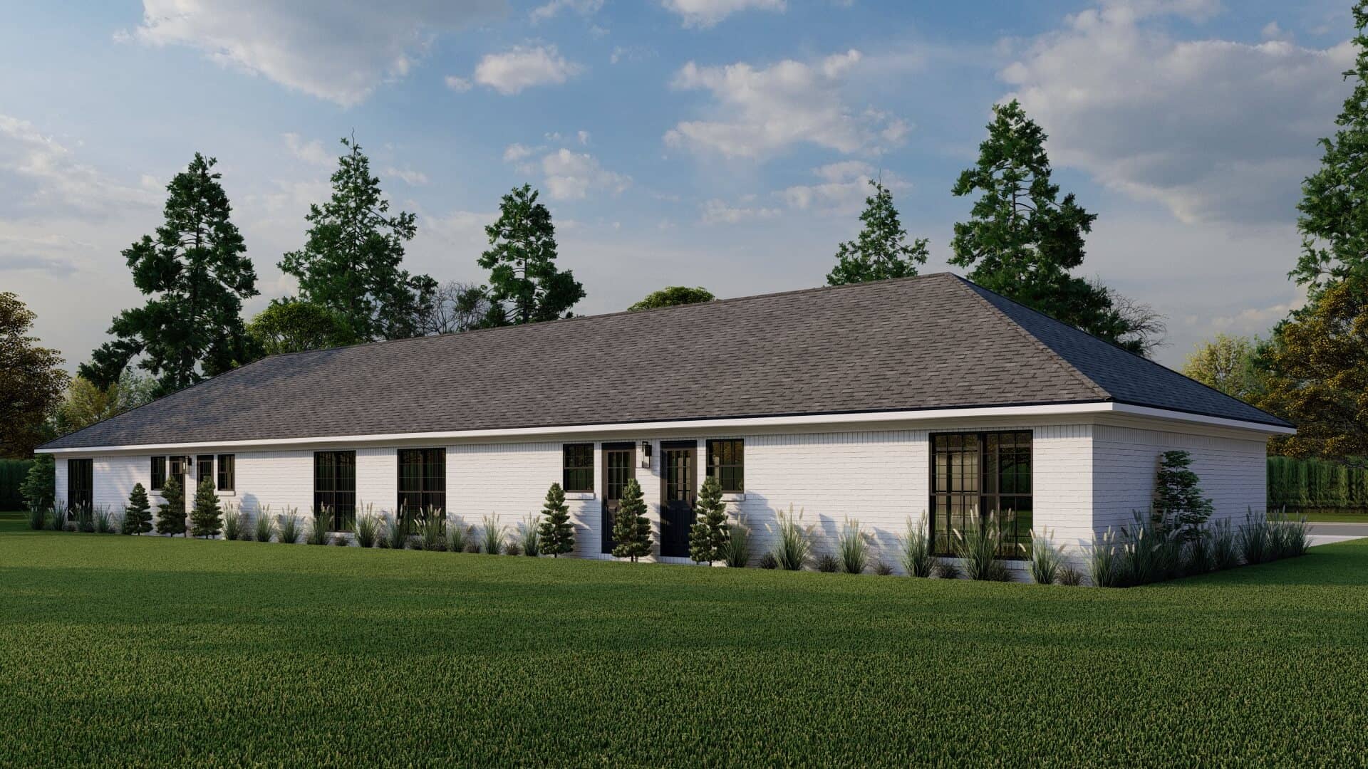 Rear View of this 8-Bedroom,2940 Sq Ft Plan -193-1366