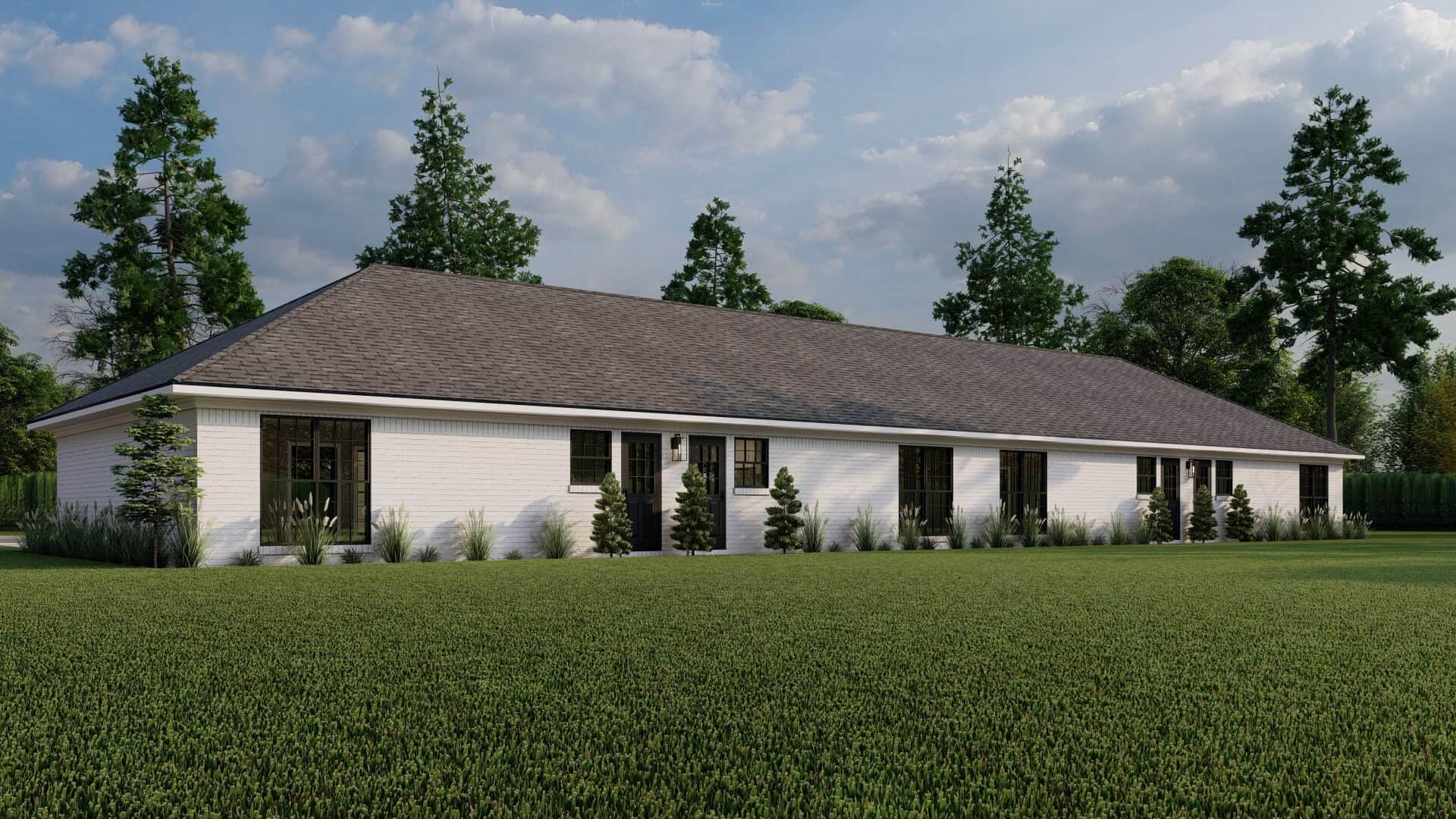 Rear View of this 8-Bedroom,2940 Sq Ft Plan -193-1366