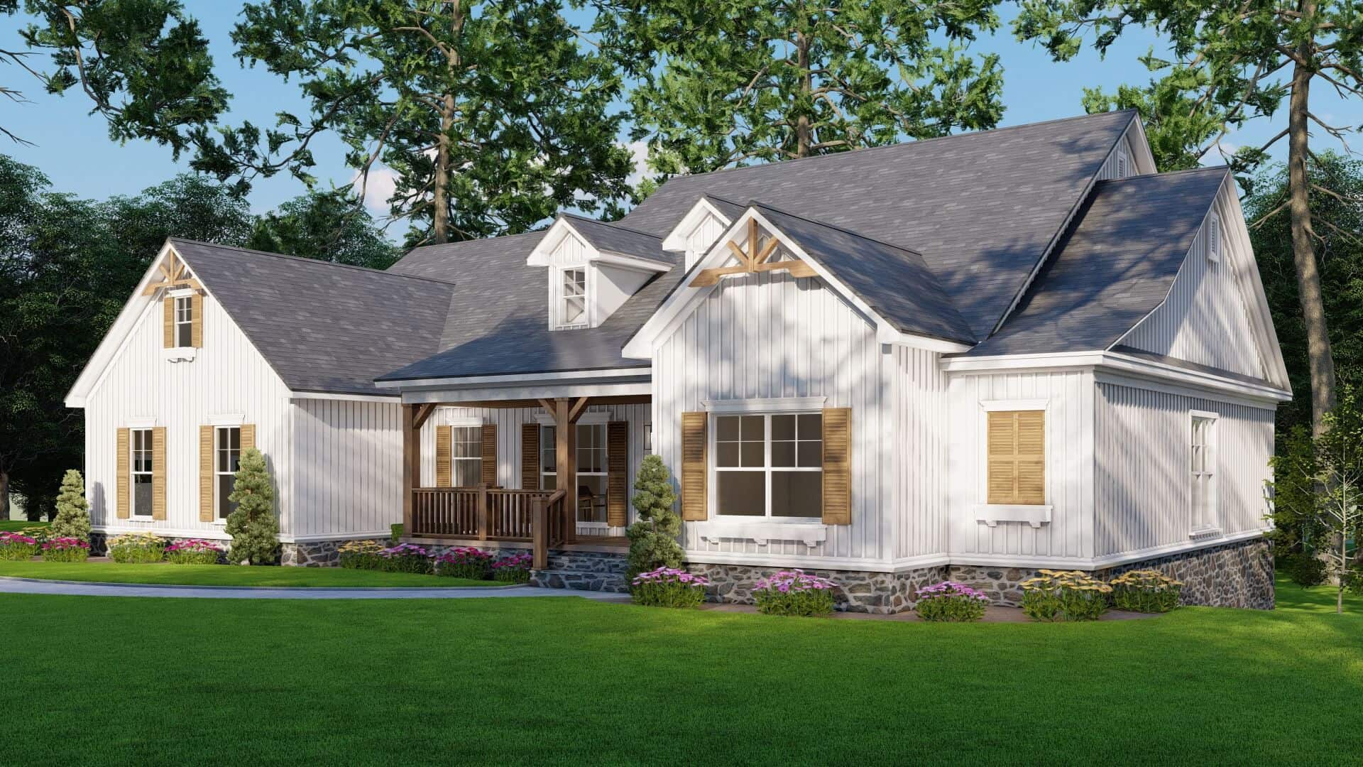 Right Side View of this 4-Bedroom,3369 Sq Ft Plan -193-1367