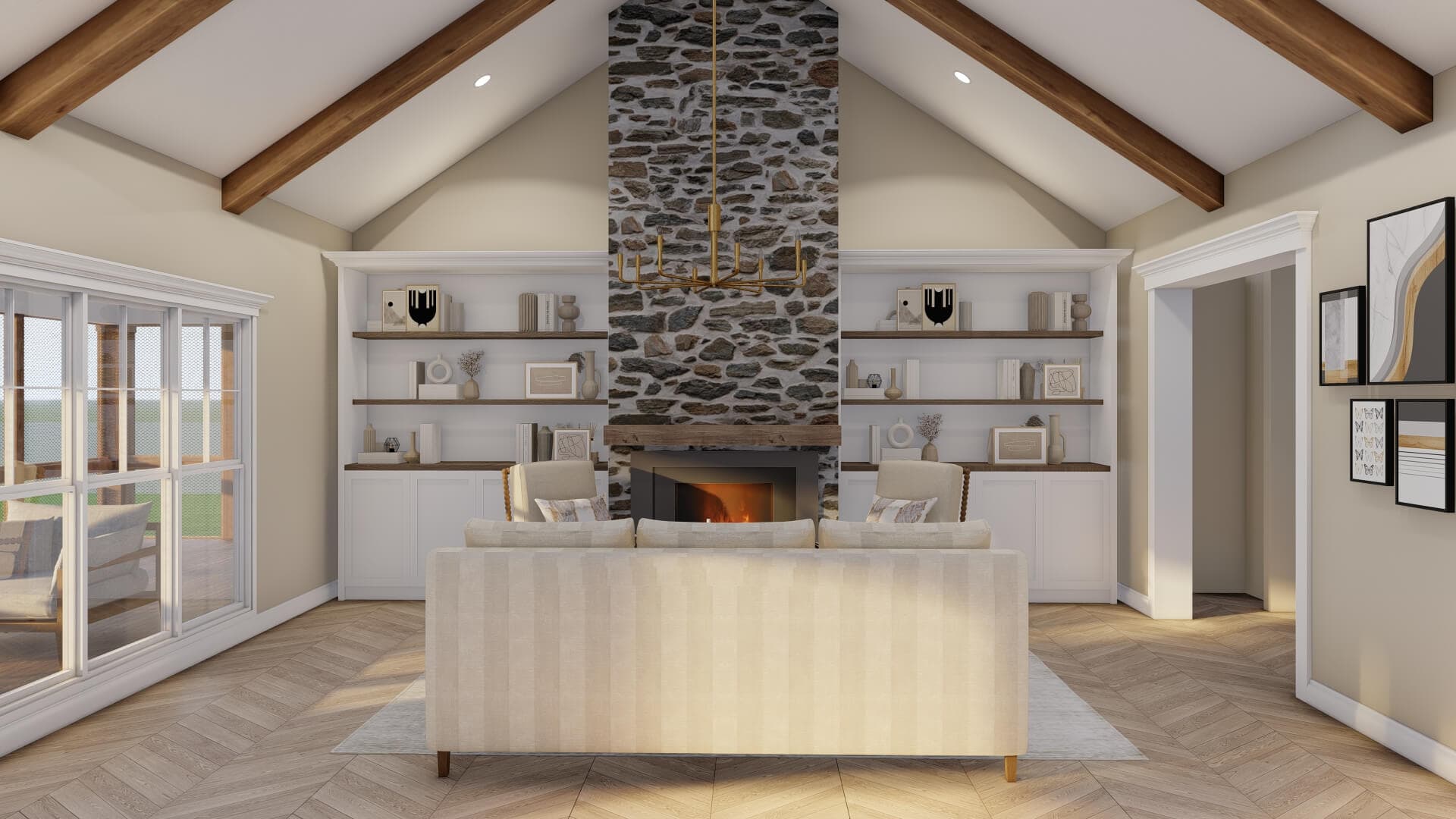 Great Room of this 4-Bedroom,3369 Sq Ft Plan -193-1367