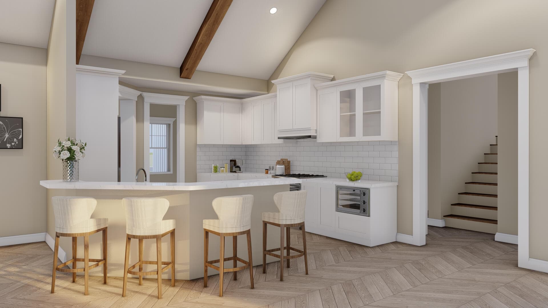 Kitchen: Breakfast Bar of this 4-Bedroom,3369 Sq Ft Plan -193-1367
