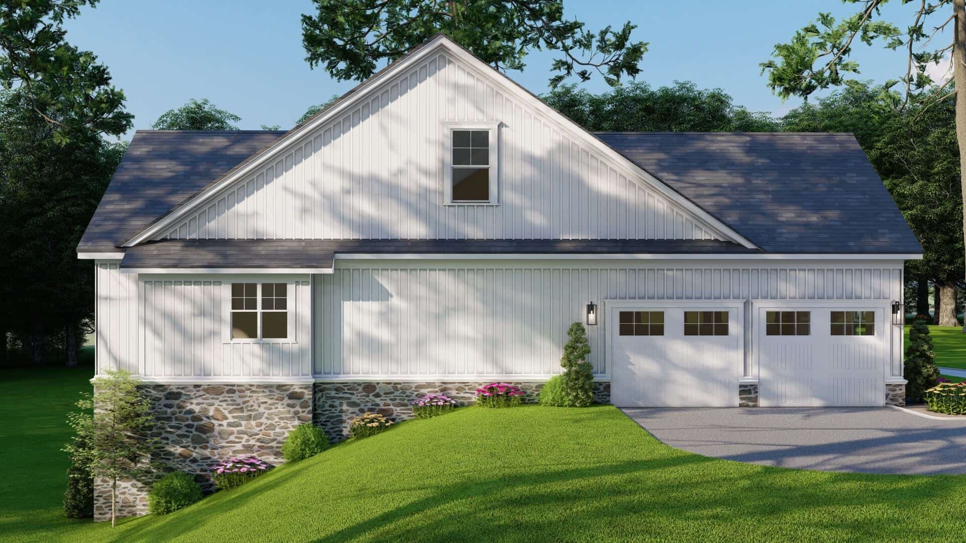 Left Side View of this 4-Bedroom,3369 Sq Ft Plan -193-1367