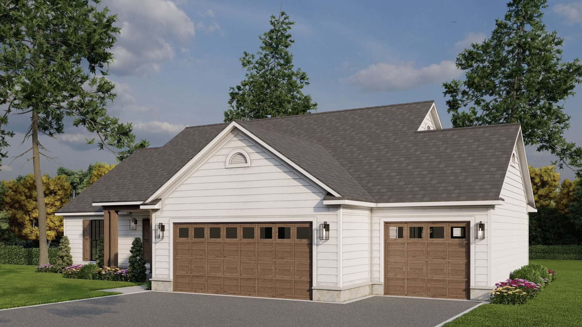 Right Side View of this 3-Bedroom,1653 Sq Ft Plan -193-1368
