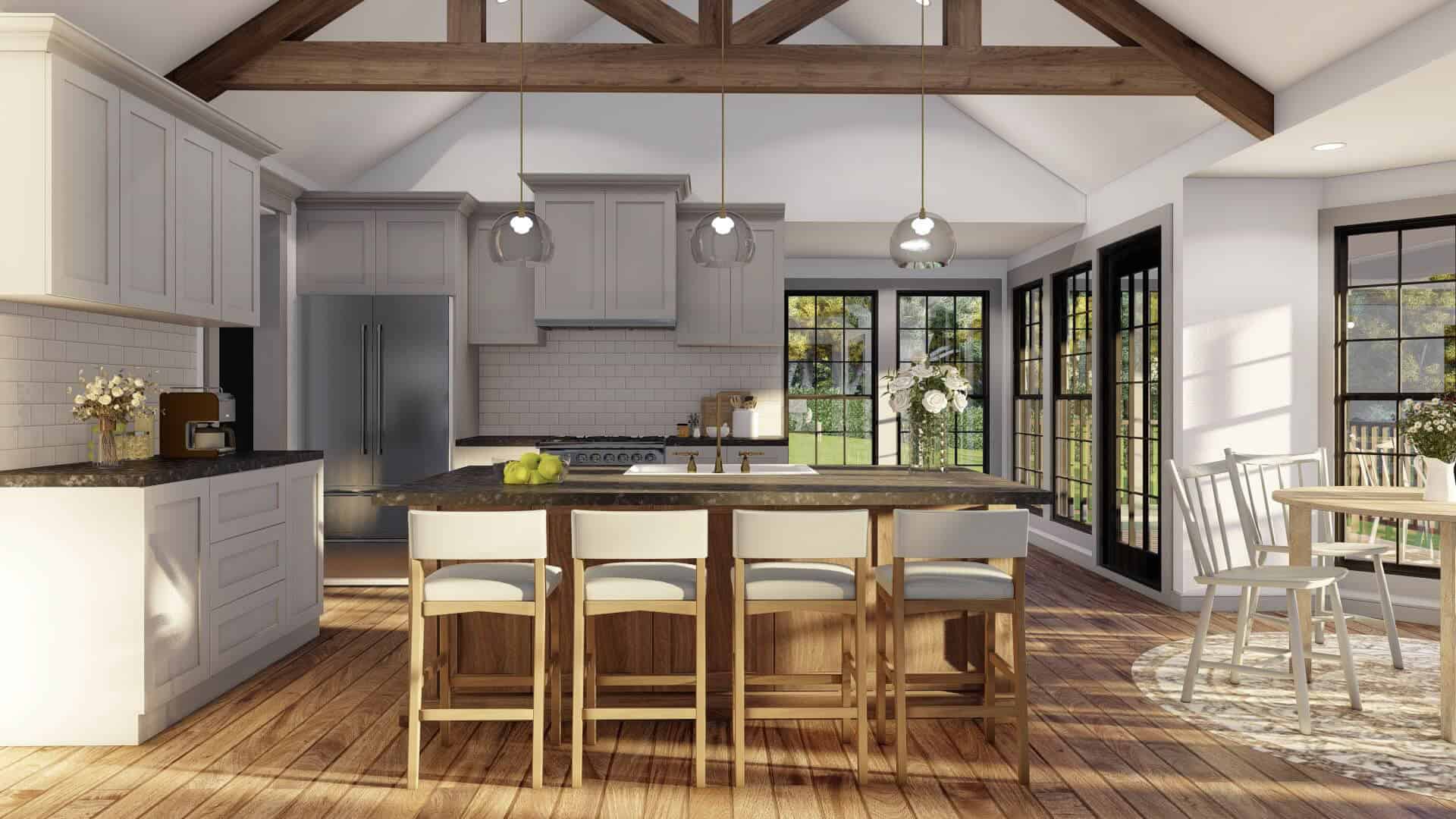 Kitchen: Kitchen Island of this 3-Bedroom,1653 Sq Ft Plan -193-1368