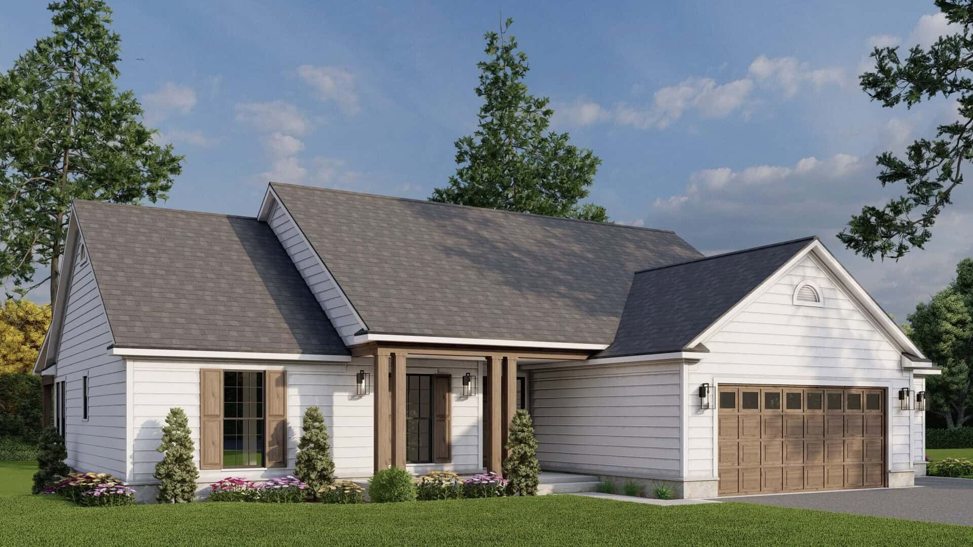 Left Side View of this 3-Bedroom,1653 Sq Ft Plan -193-1368