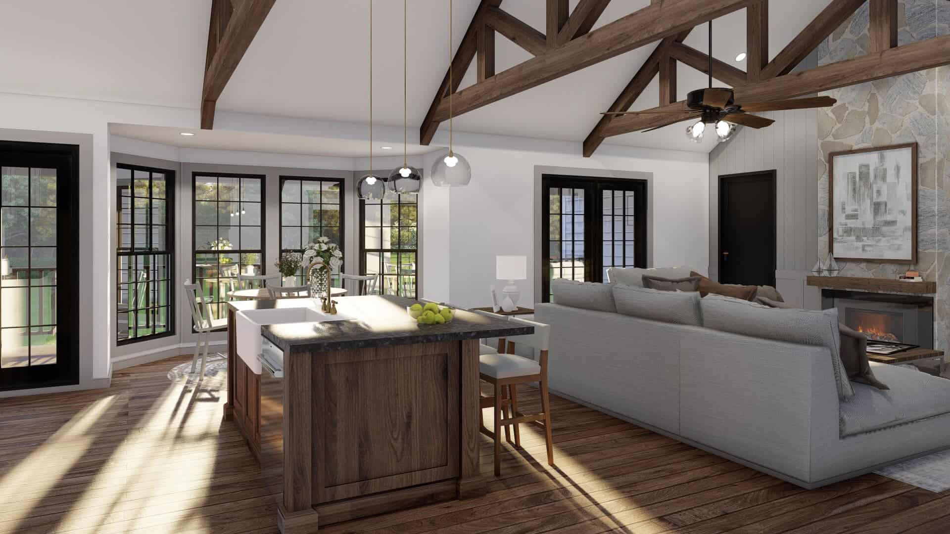 Kitchen: Kitchen Island of this 3-Bedroom,1653 Sq Ft Plan -193-1368