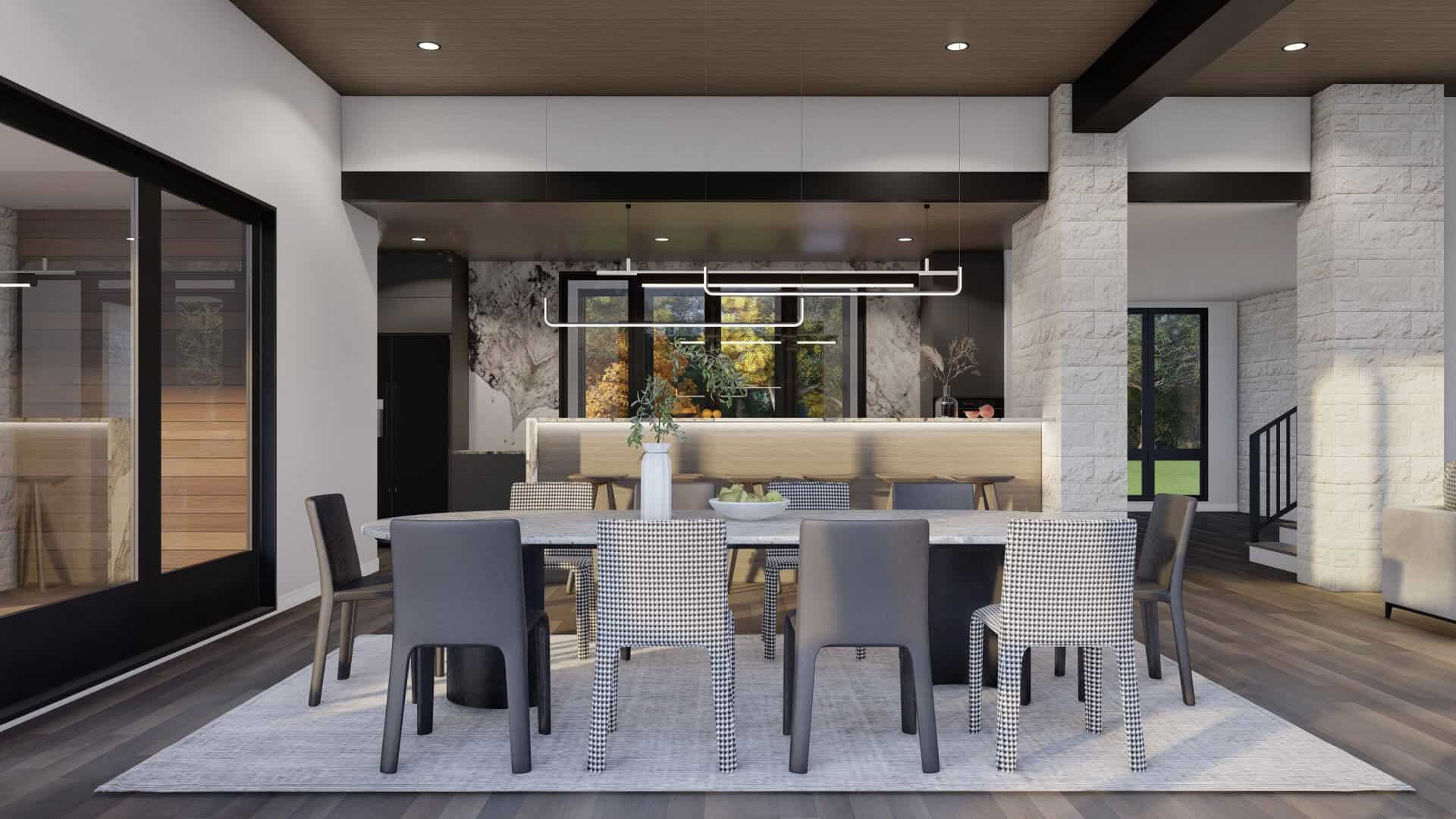 Dining Room of this 4-Bedroom,4367 Sq Ft Plan -193-1370