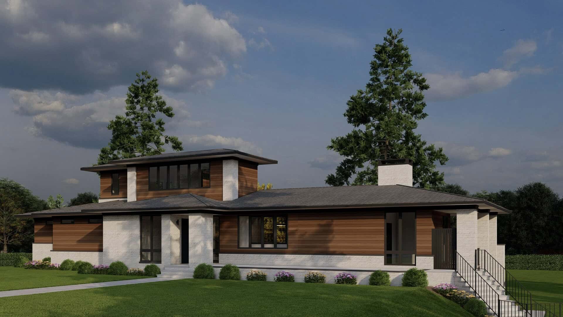Right Side View of this 4-Bedroom,4367 Sq Ft Plan -193-1370