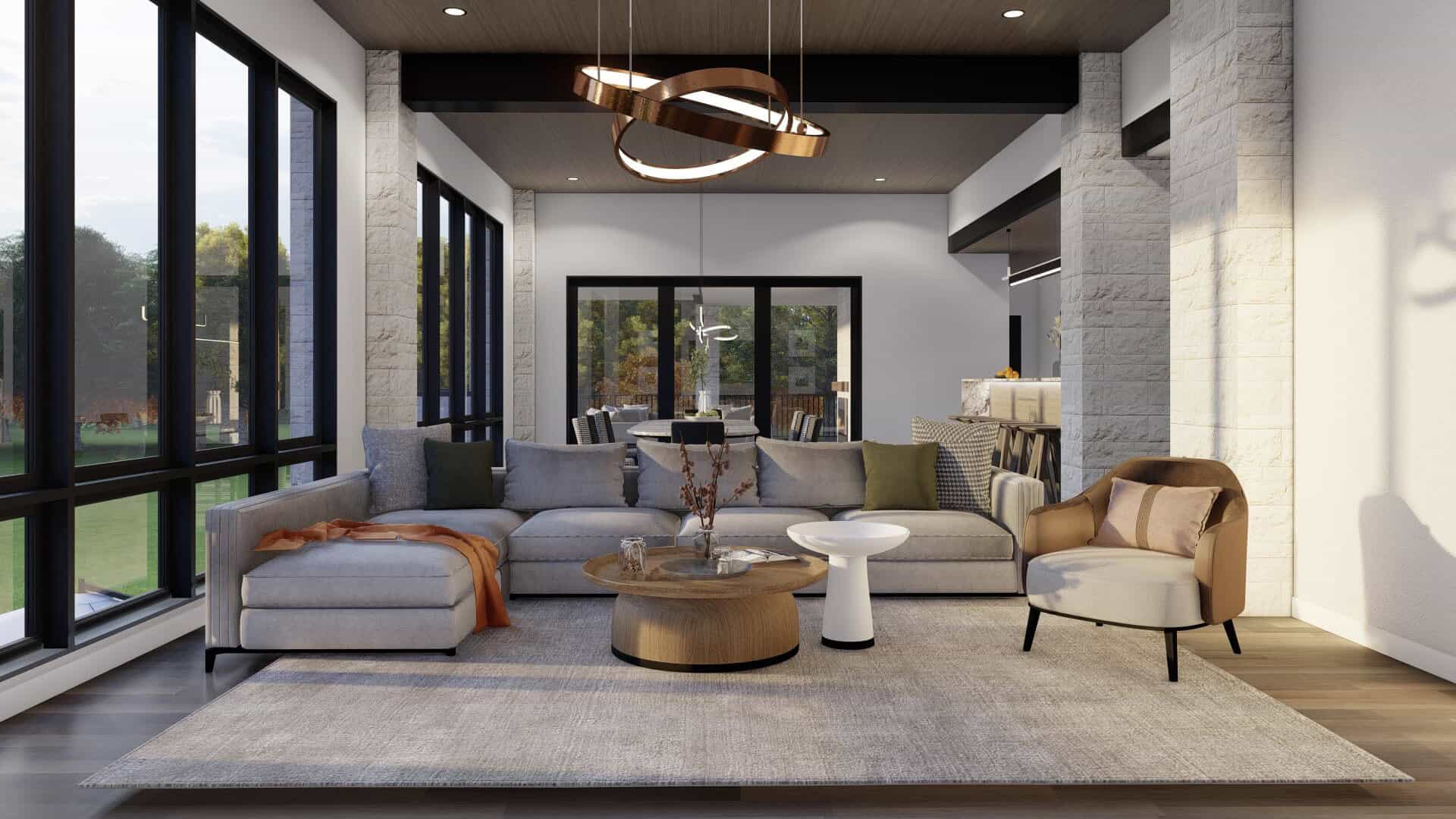 Great Room of this 4-Bedroom,4367 Sq Ft Plan -193-1370