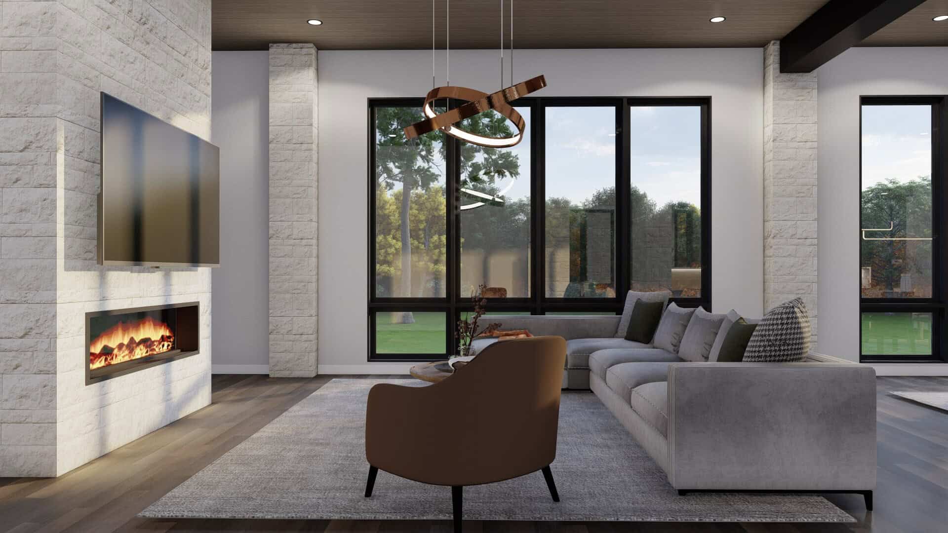 Great Room of this 4-Bedroom,4367 Sq Ft Plan -193-1370