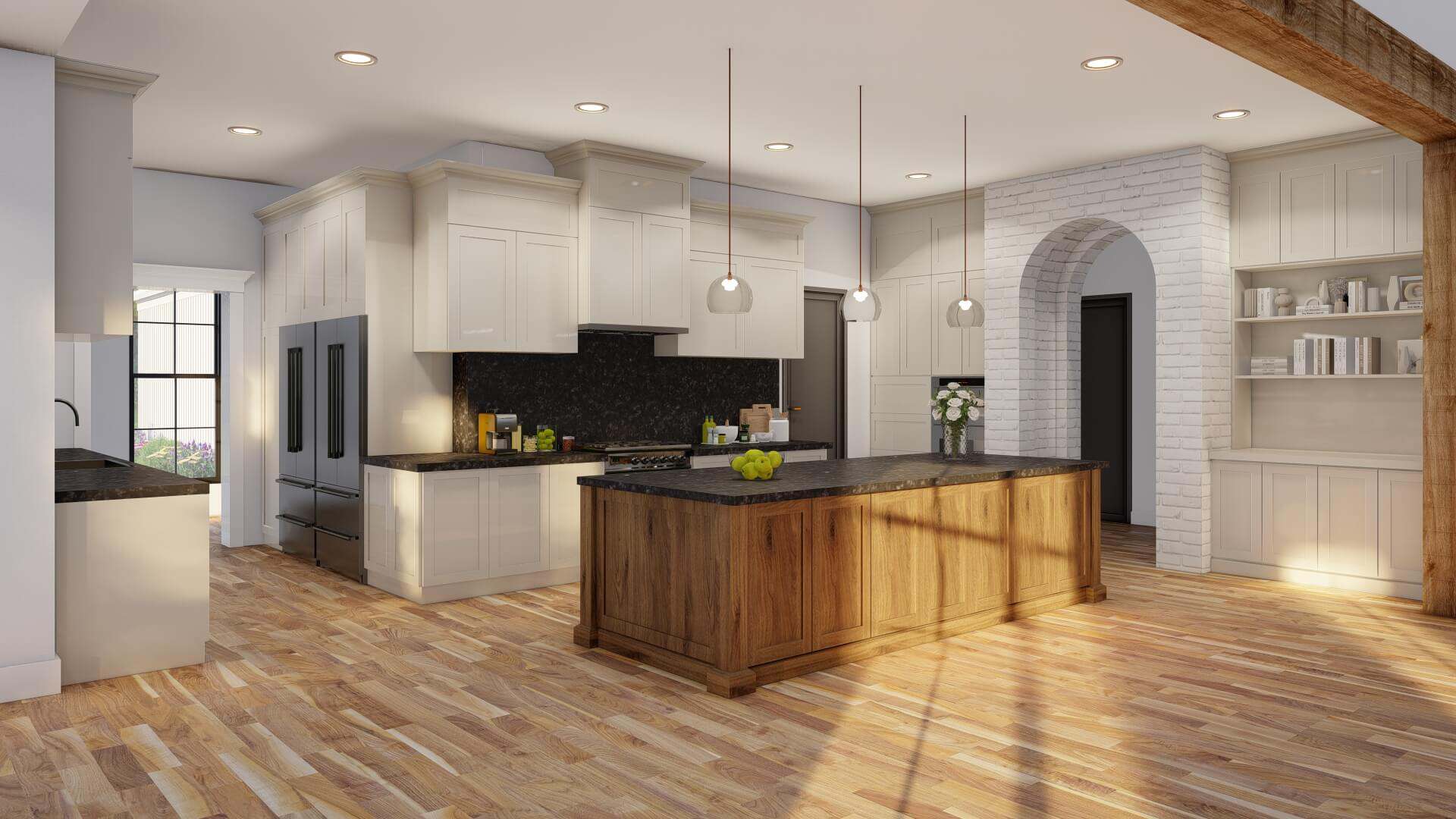 Kitchen: Kitchen Island of this 5-Bedroom,7618 Sq Ft Plan -193-1371