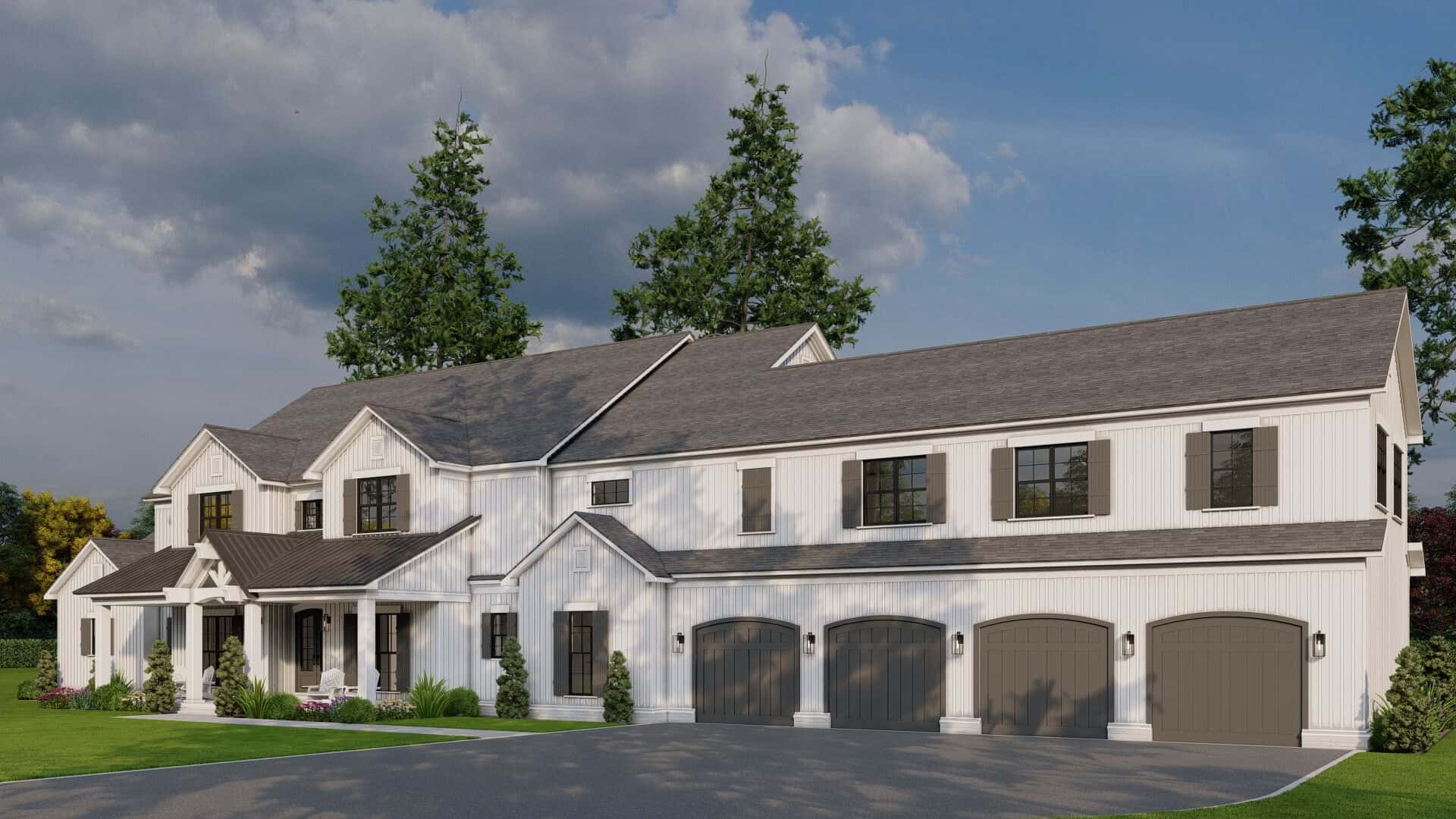 Right Side View of this 5-Bedroom,7618 Sq Ft Plan -193-1371
