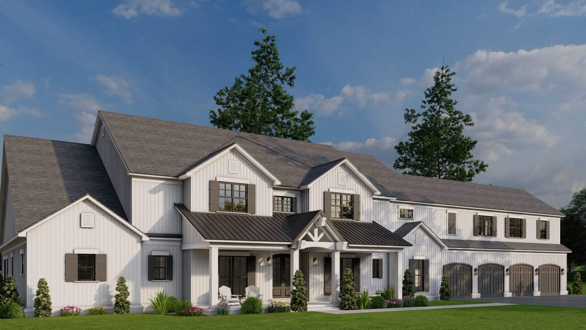 Left Side View of this 5-Bedroom,7618 Sq Ft Plan -193-1371