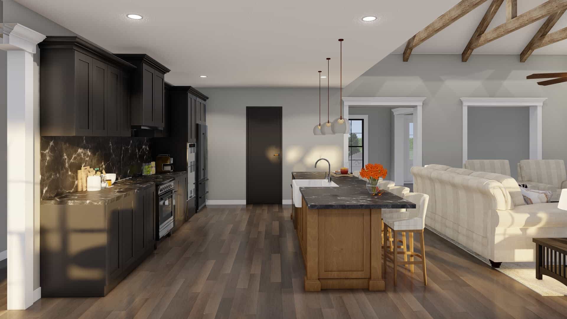 Kitchen: Kitchen Island of this 4-Bedroom,2270 Sq Ft Plan -193-1372