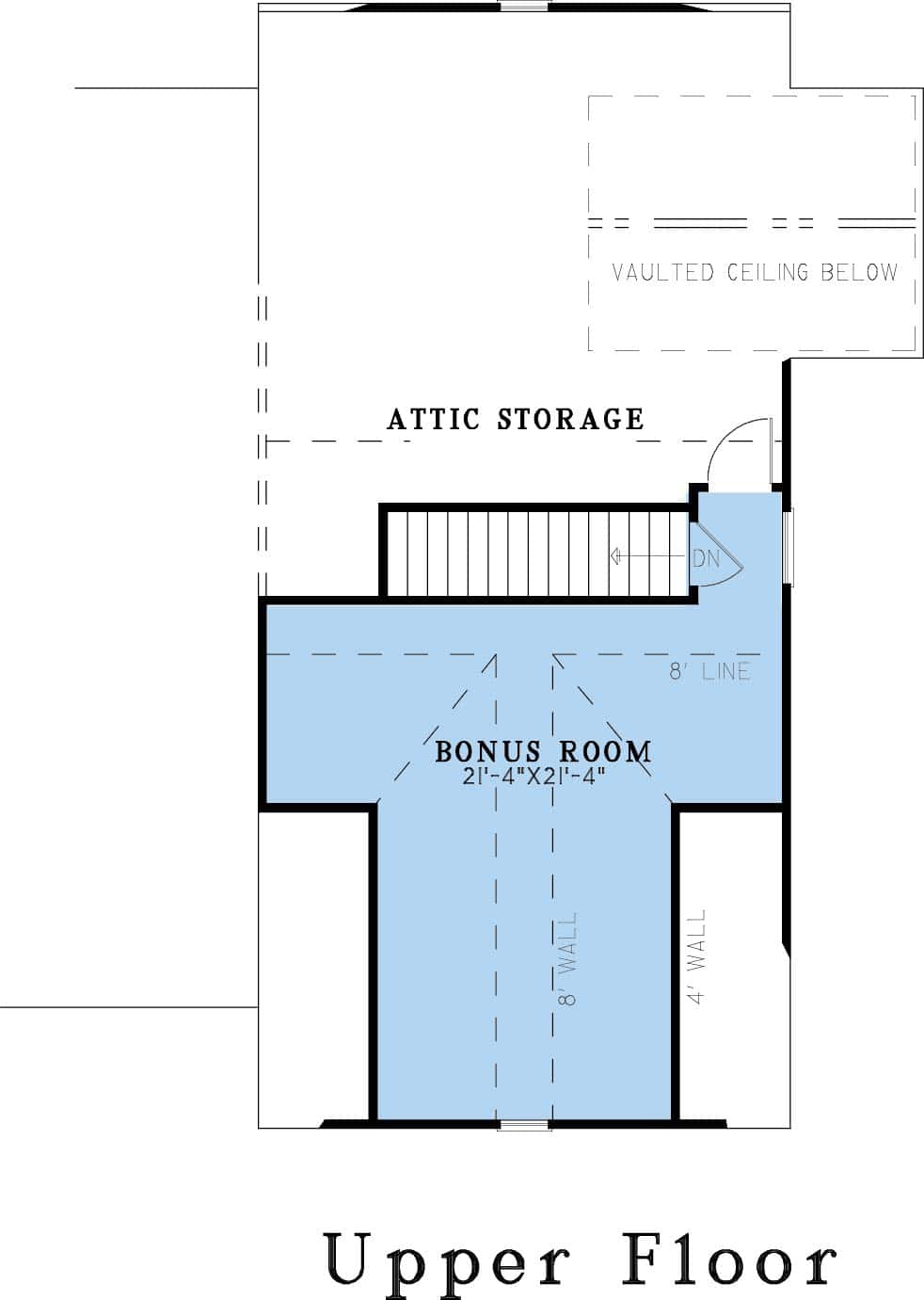 Bonus Room of Farmhouse Plan #193-1372
