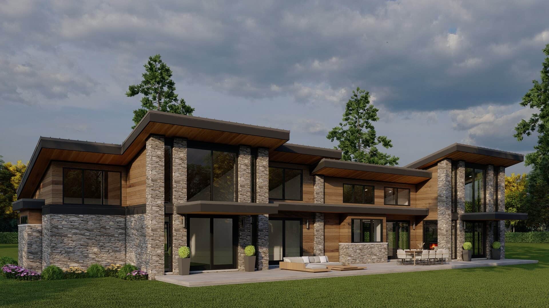 Left Side View of this 3-Bedroom,2849 Sq Ft Plan -193-1373