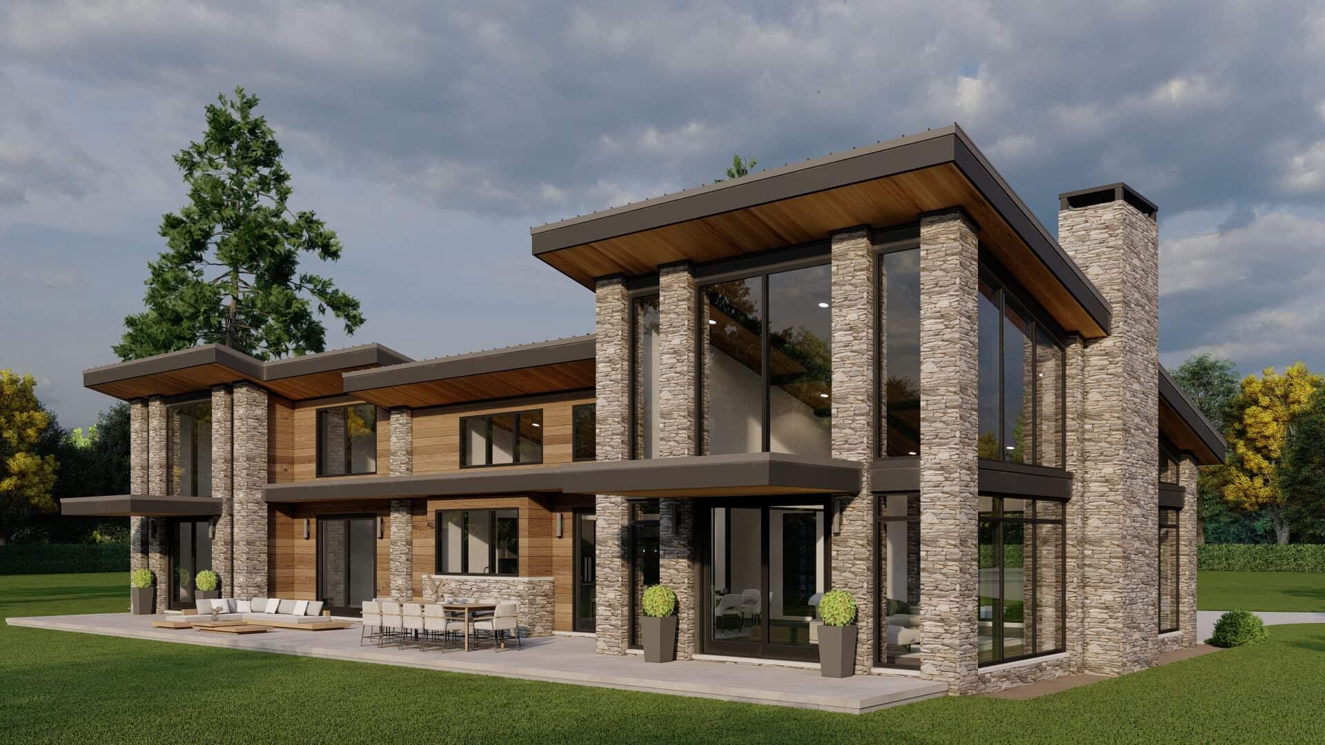 Right Side View of this 3-Bedroom,2849 Sq Ft Plan -193-1373