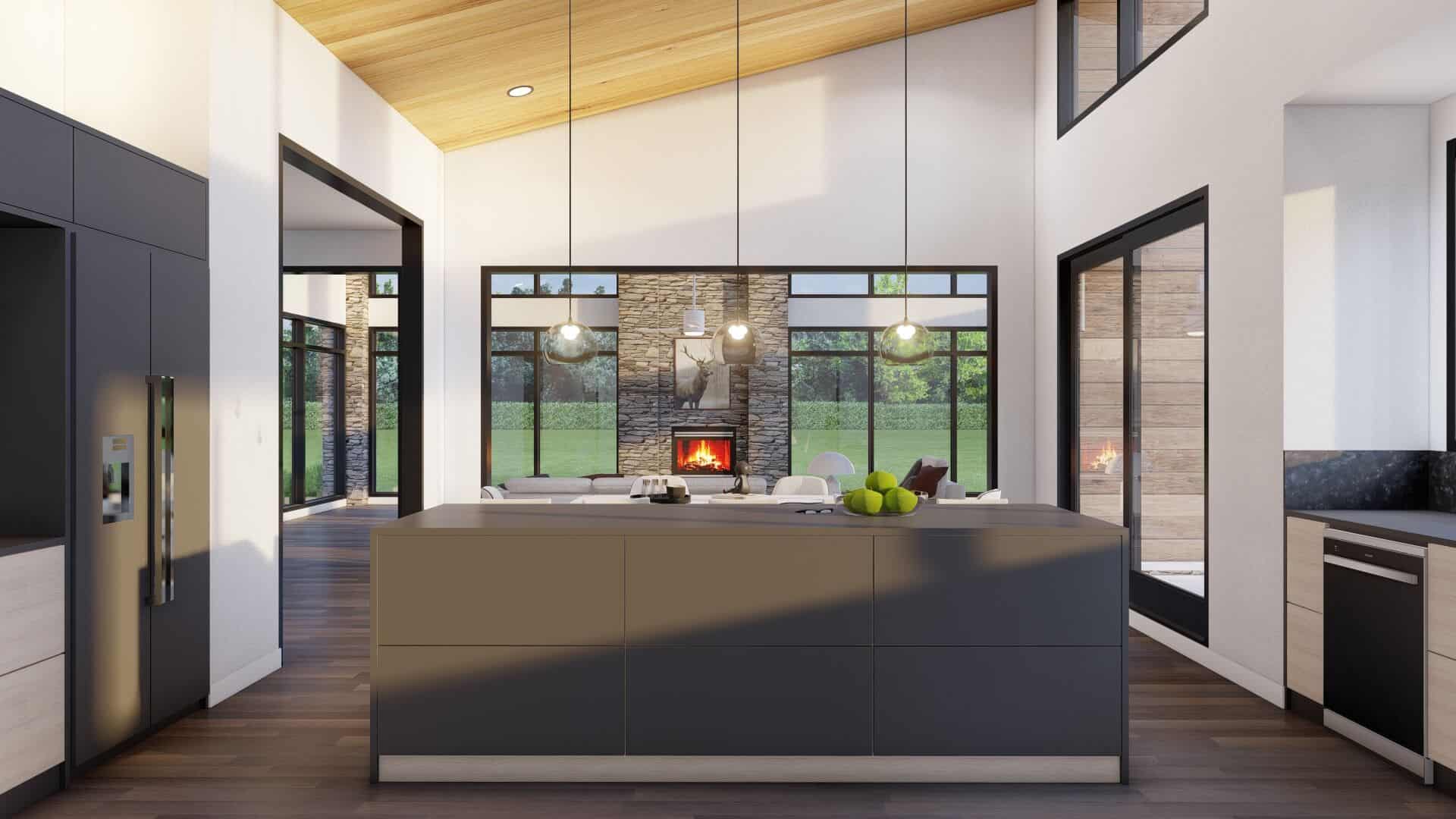 Kitchen: Kitchen Island of this 3-Bedroom,2849 Sq Ft Plan -193-1373