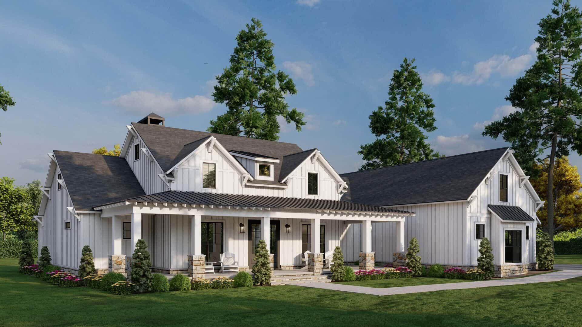 Left Side View of this 3-Bedroom,2849 Sq Ft Plan -193-1374