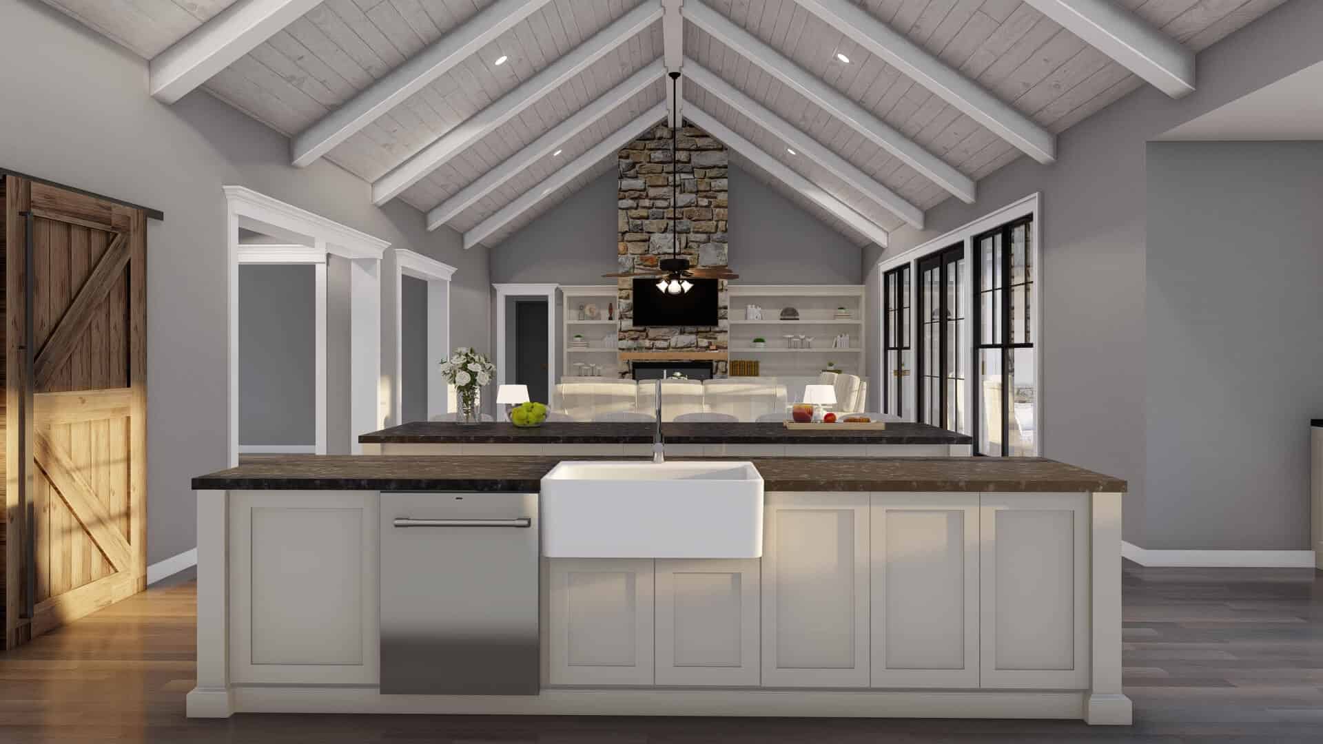 Kitchen: Kitchen Island of this 3-Bedroom,2849 Sq Ft Plan -193-1374