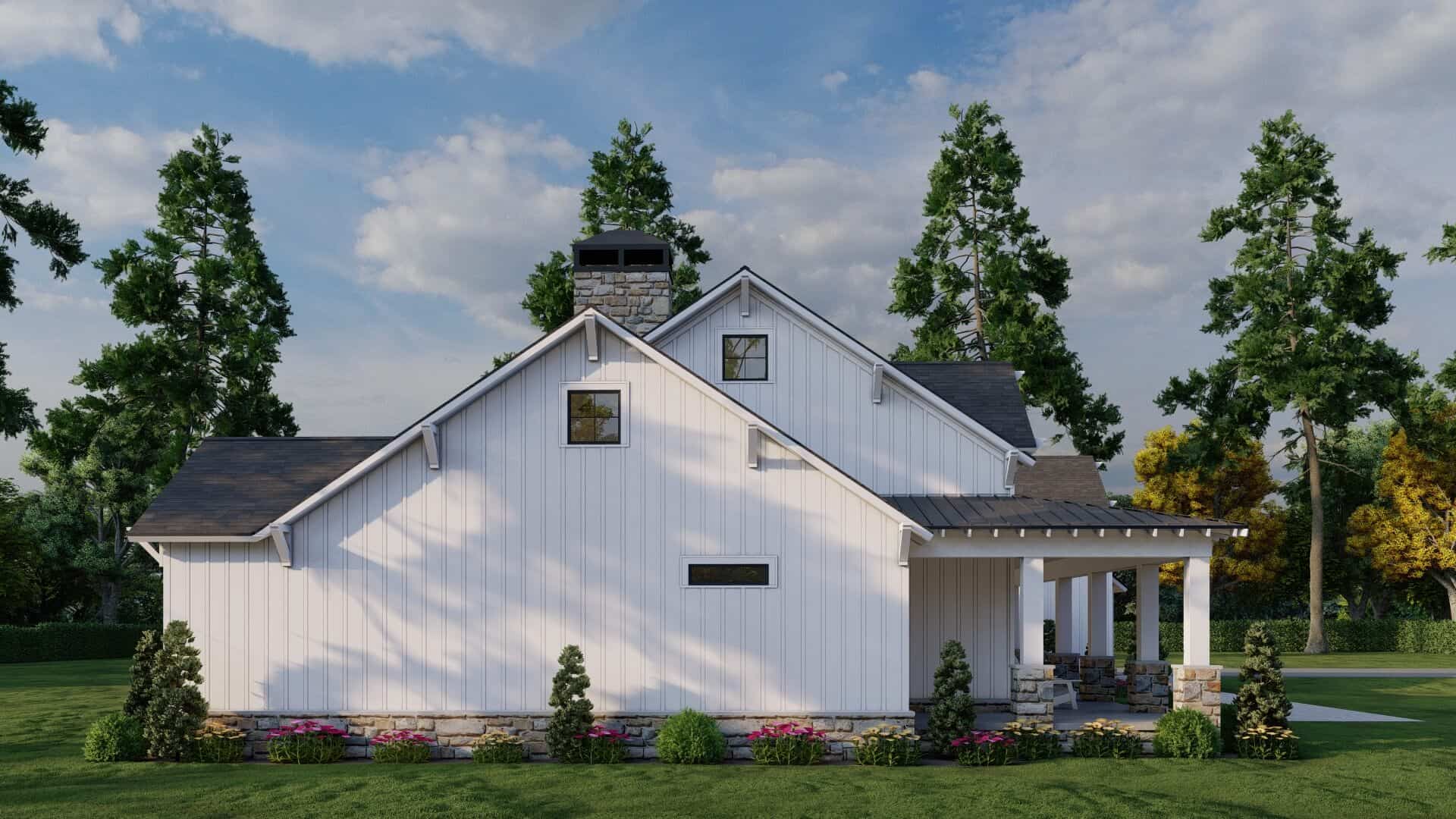 Left Side View of this 3-Bedroom,2849 Sq Ft Plan -193-1374