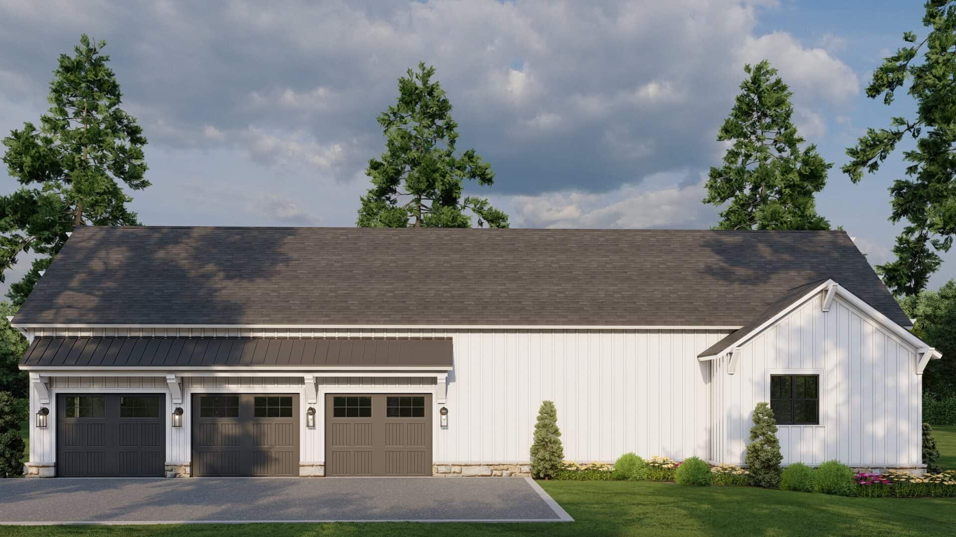 Right Side View of this 3-Bedroom,2849 Sq Ft Plan -193-1374