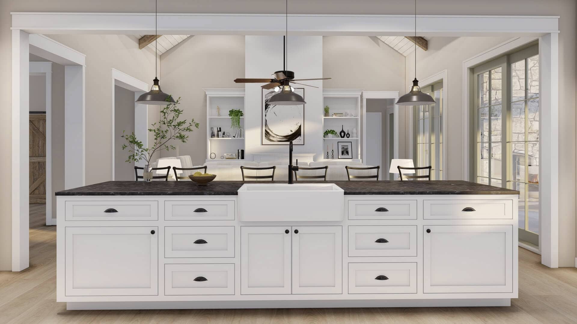 Kitchen: Kitchen Island of this 4-Bedroom,2305 Sq Ft Plan -193-1375