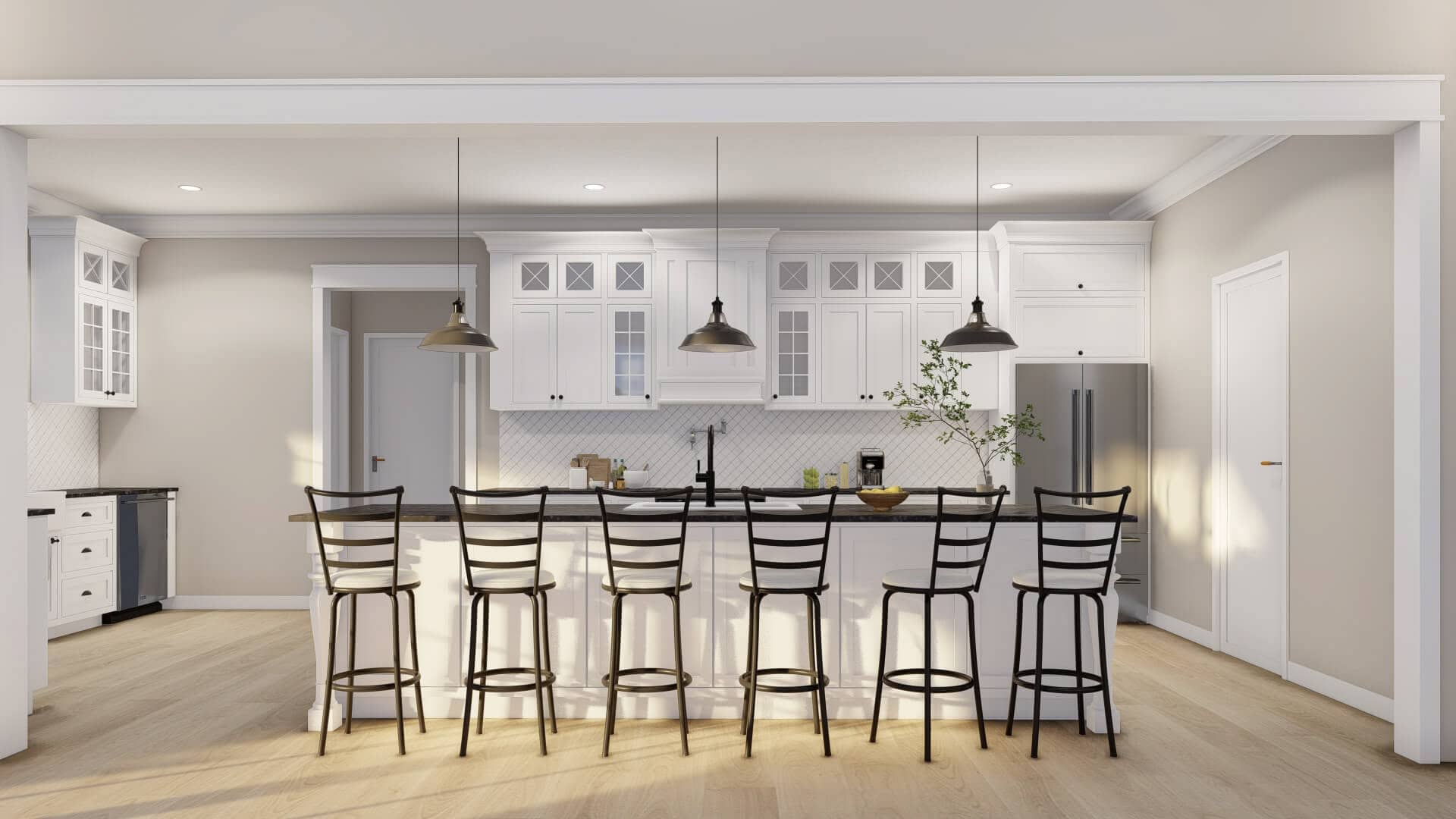 Kitchen: Kitchen Island of this 4-Bedroom,2305 Sq Ft Plan -193-1375
