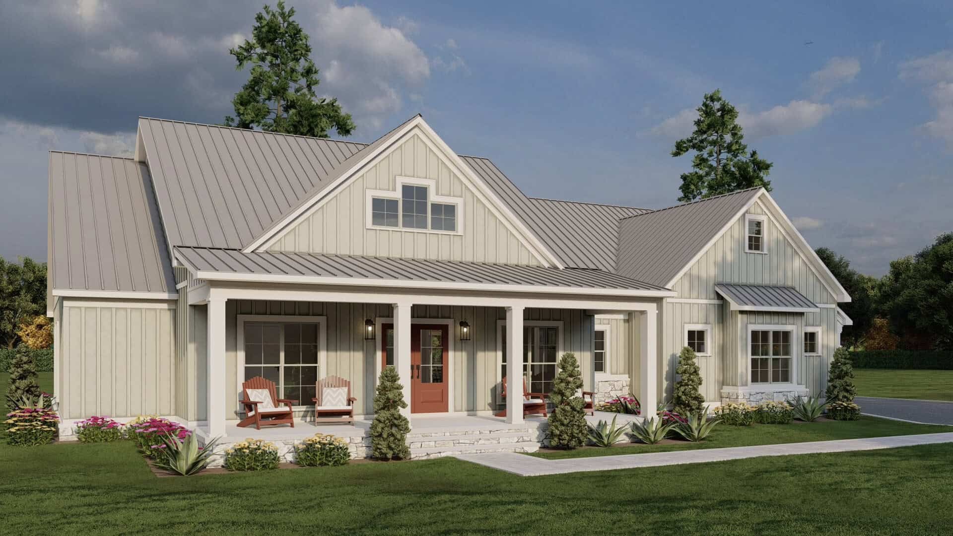 Left Side View of this 4-Bedroom,2305 Sq Ft Plan -193-1375