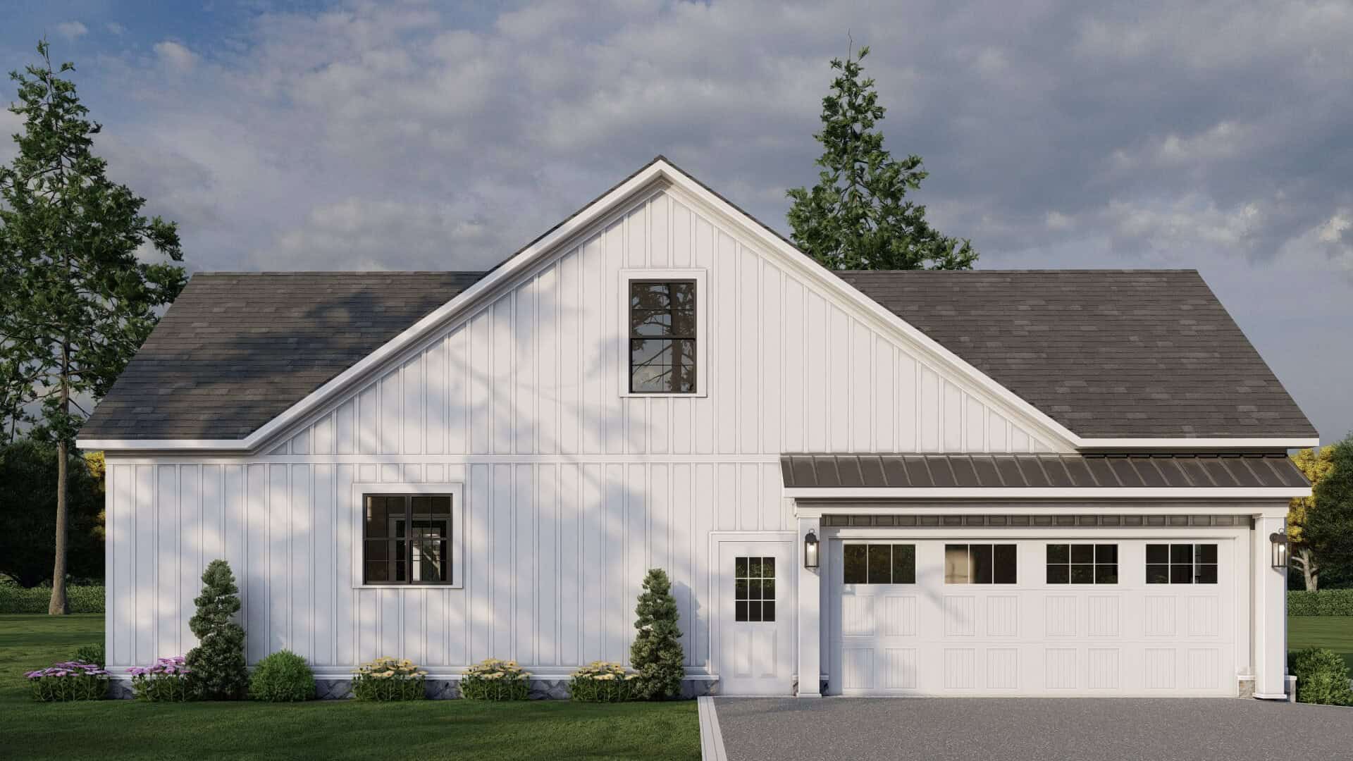 Left Side View of this 3-Bedroom,2153 Sq Ft Plan -193-1376