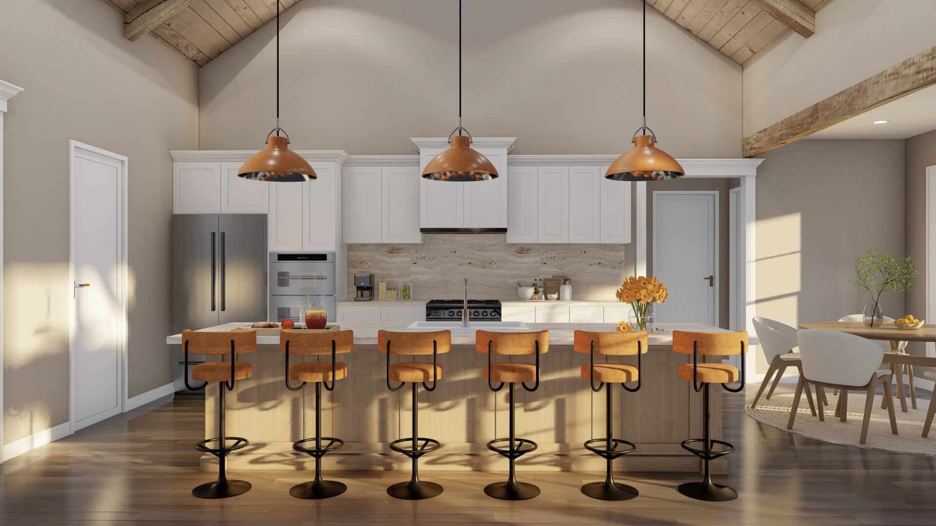 Kitchen: Kitchen Island of this 3-Bedroom,2153 Sq Ft Plan -193-1376