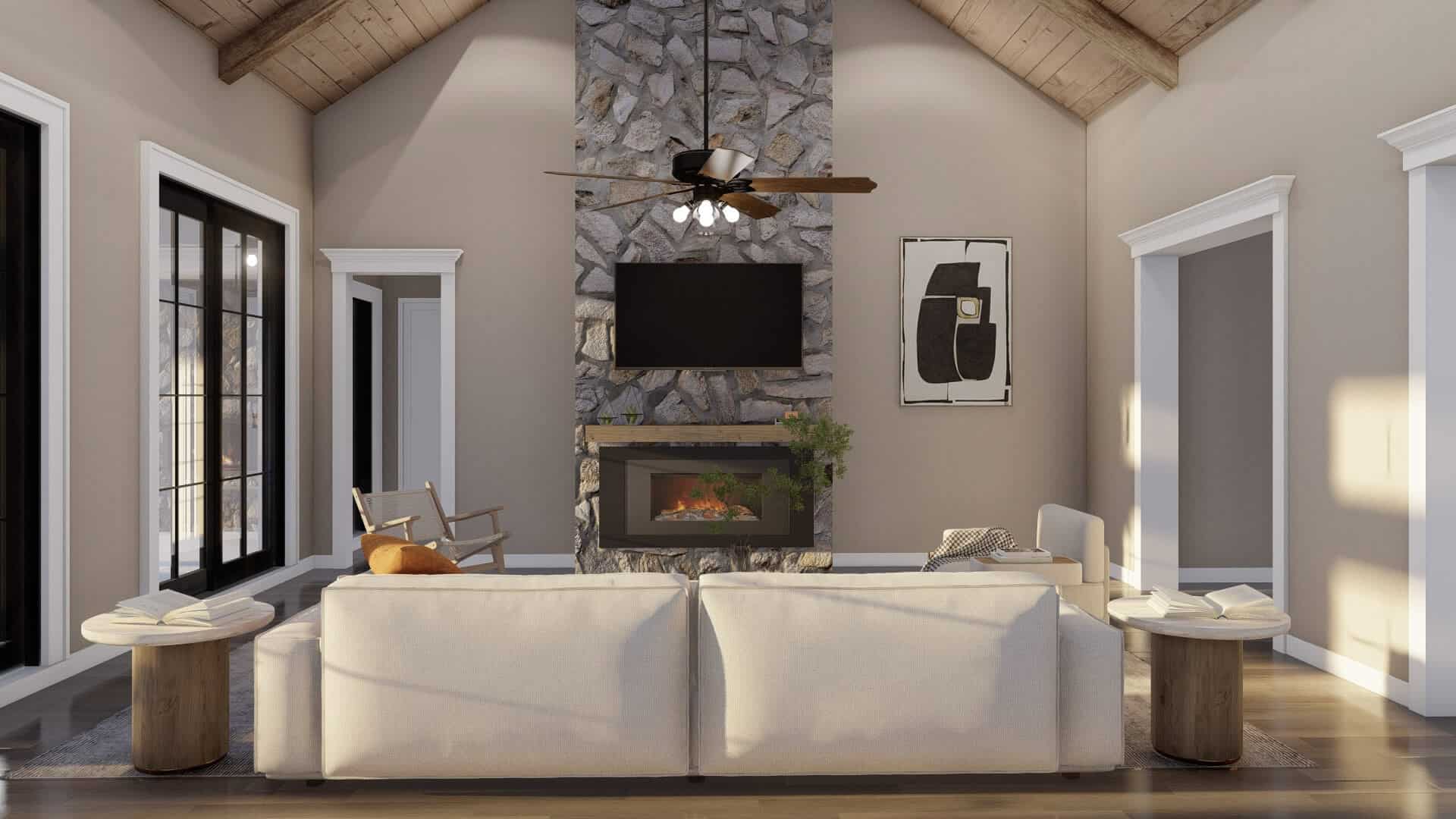 Great Room: Fireplace of this 3-Bedroom,2153 Sq Ft Plan -193-1376