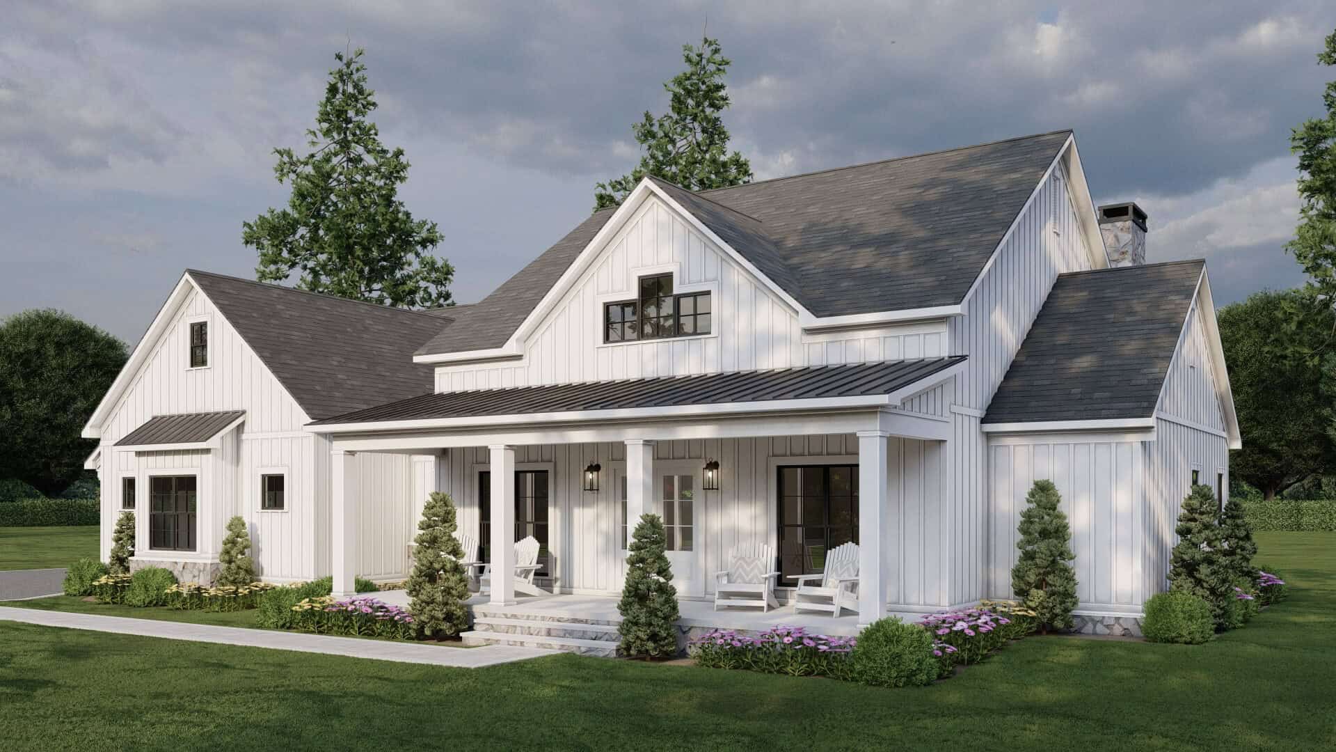 Right Side View of this 3-Bedroom,2153 Sq Ft Plan -193-1376