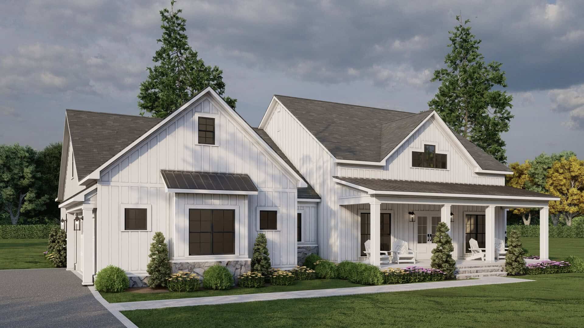 Left Side View of this 3-Bedroom,2153 Sq Ft Plan -193-1376