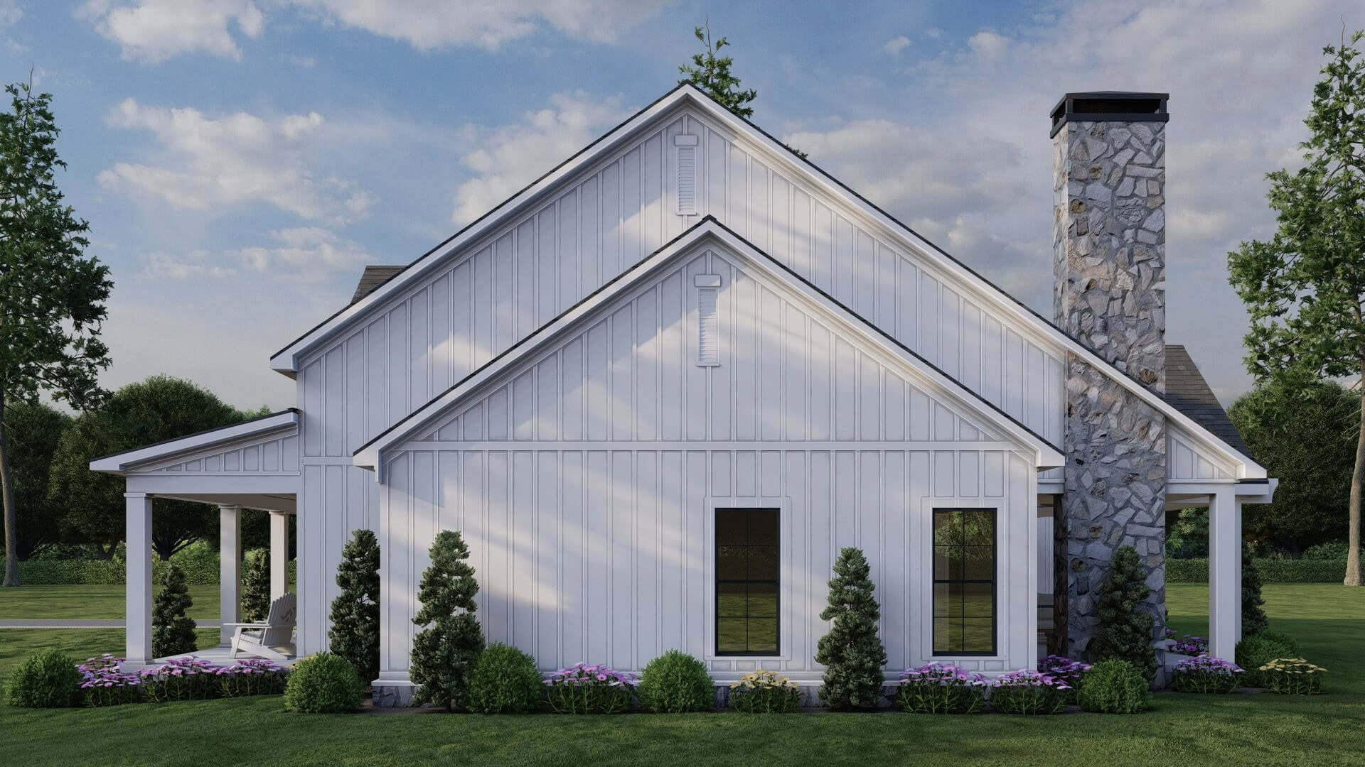 Right Side View of this 3-Bedroom,2153 Sq Ft Plan -193-1376