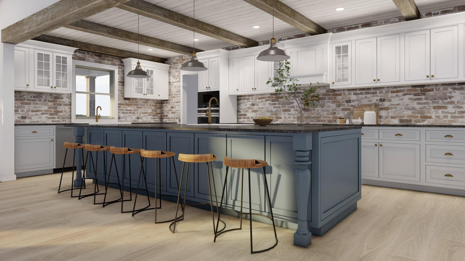 Kitchen: Kitchen Island of this 3-Bedroom,2606 Sq Ft Plan -193-1377