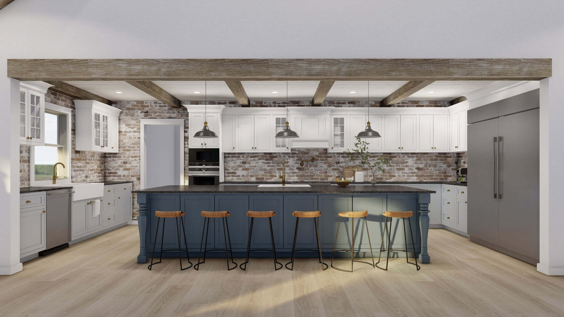 Kitchen: Kitchen Island of this 3-Bedroom,2606 Sq Ft Plan -193-1377