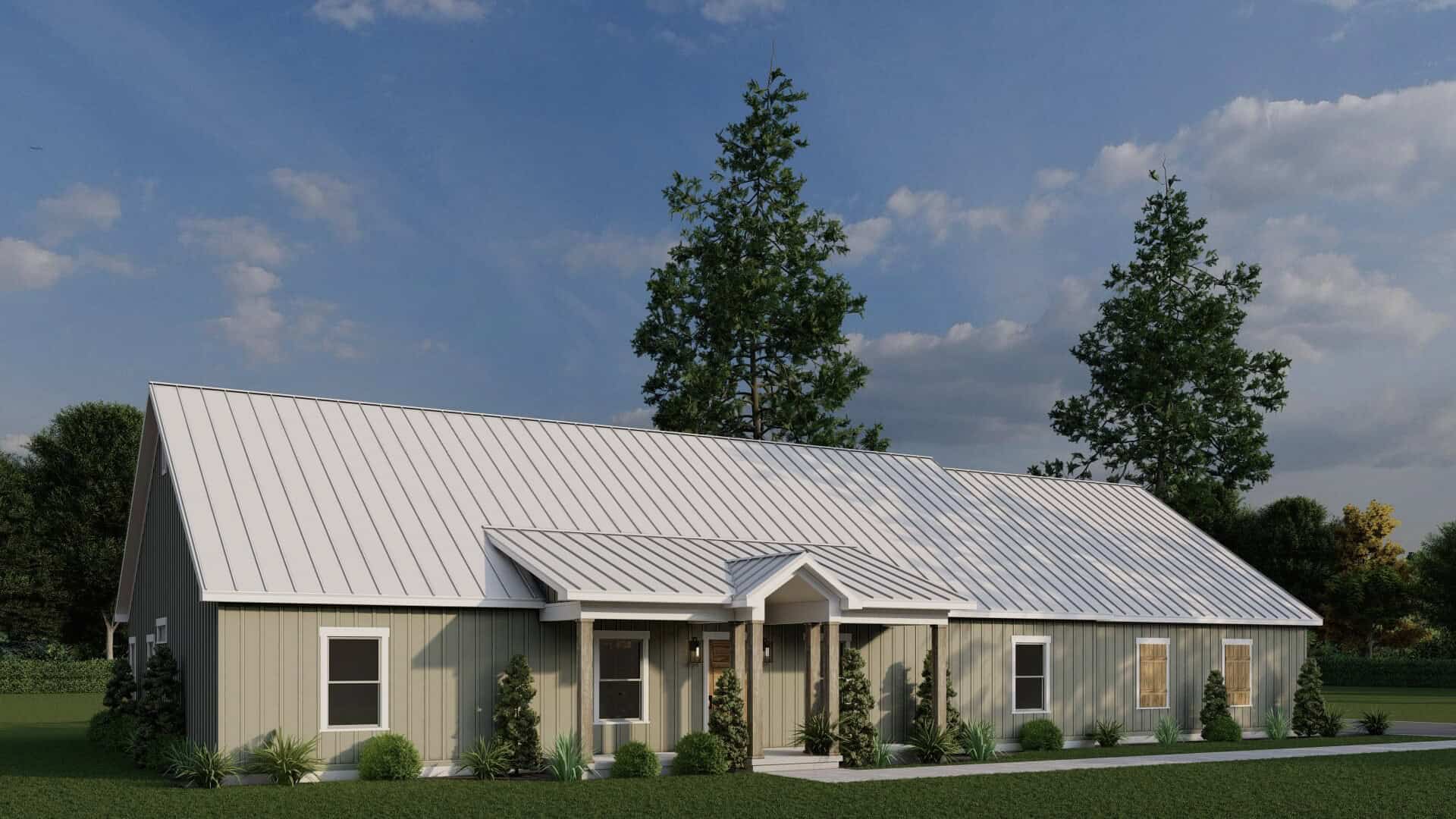 Left Side View of this 3-Bedroom,2606 Sq Ft Plan -193-1377