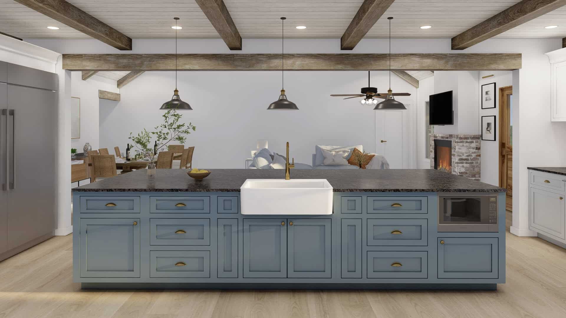 Kitchen: Kitchen Island of this 3-Bedroom,2606 Sq Ft Plan -193-1377