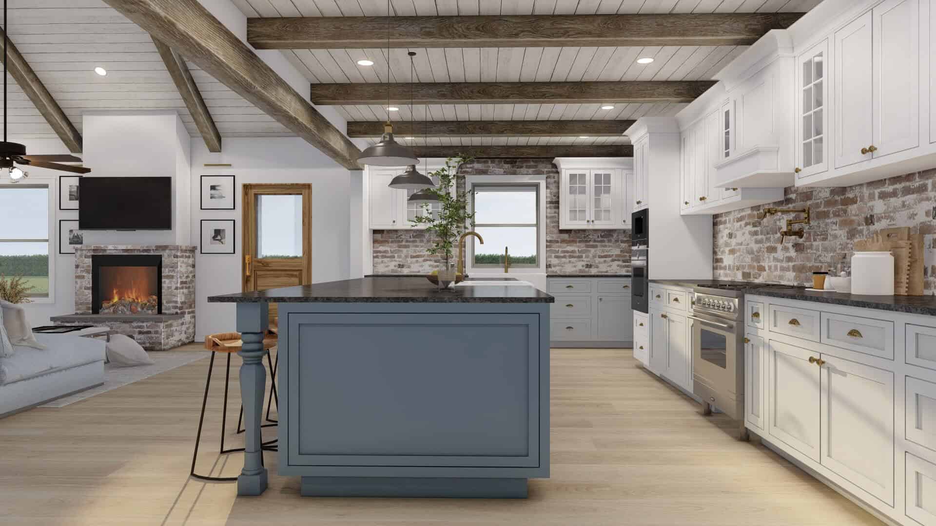 Kitchen: Kitchen Island of this 3-Bedroom,2606 Sq Ft Plan -193-1377