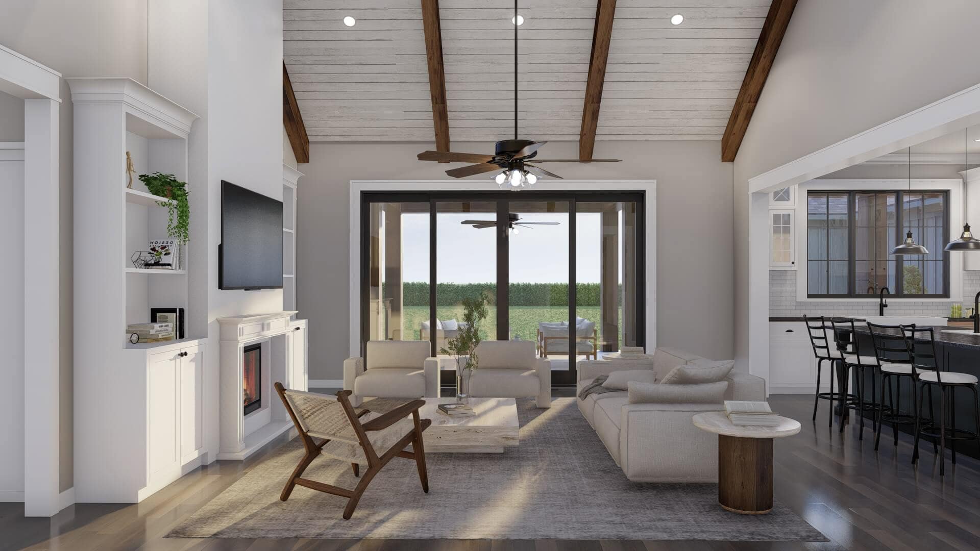 Great Room: Ceiling of this 3-Bedroom,2716 Sq Ft Plan -193-1378