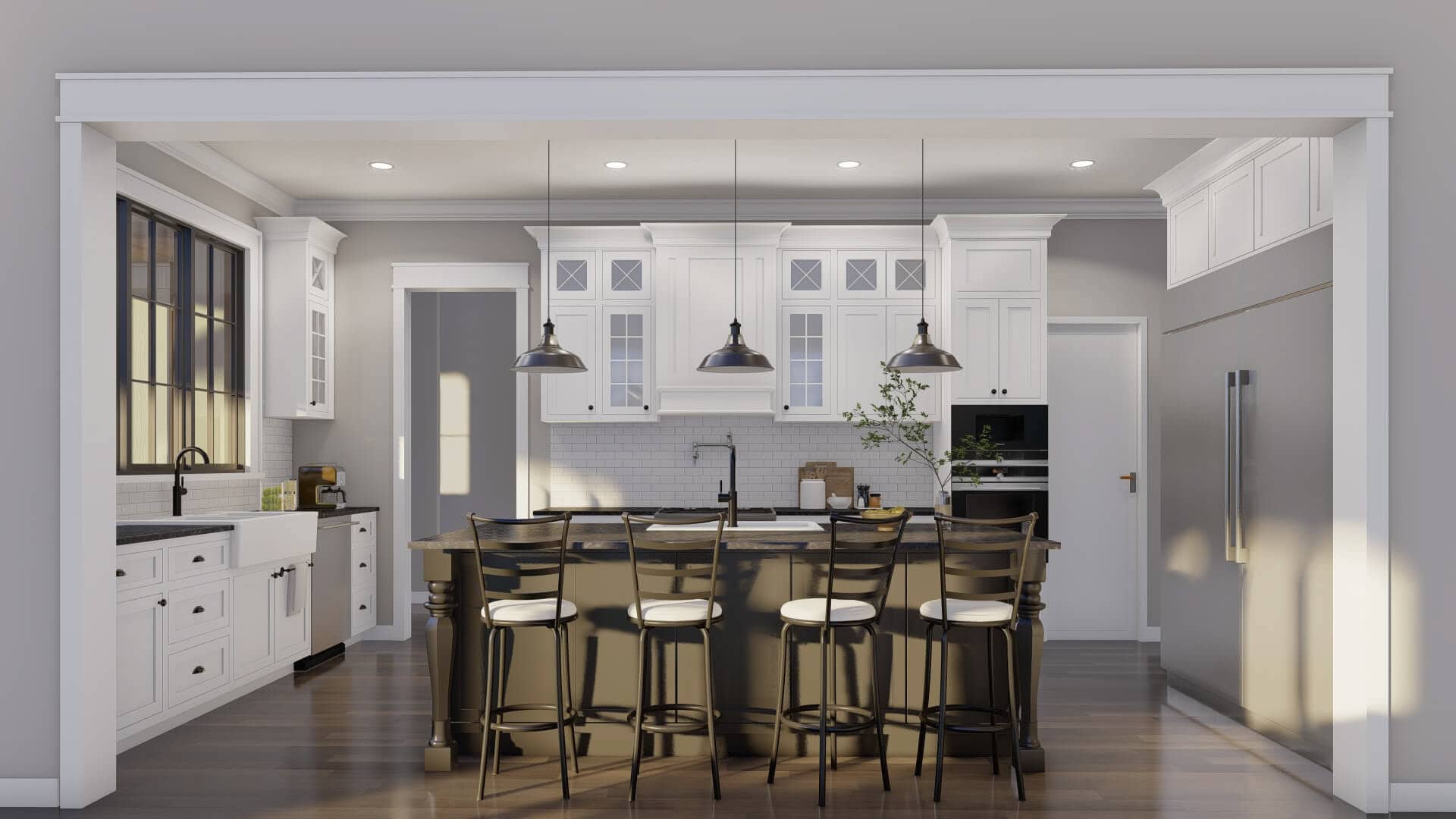 Kitchen: Kitchen Island of this 3-Bedroom,2716 Sq Ft Plan -193-1378