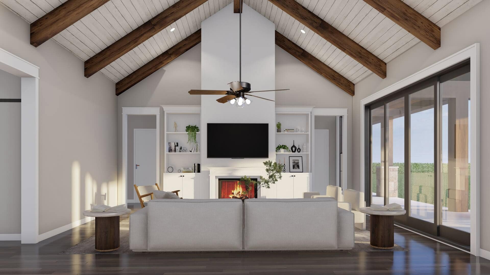 Great Room: Ceiling of this 3-Bedroom,2716 Sq Ft Plan -193-1378